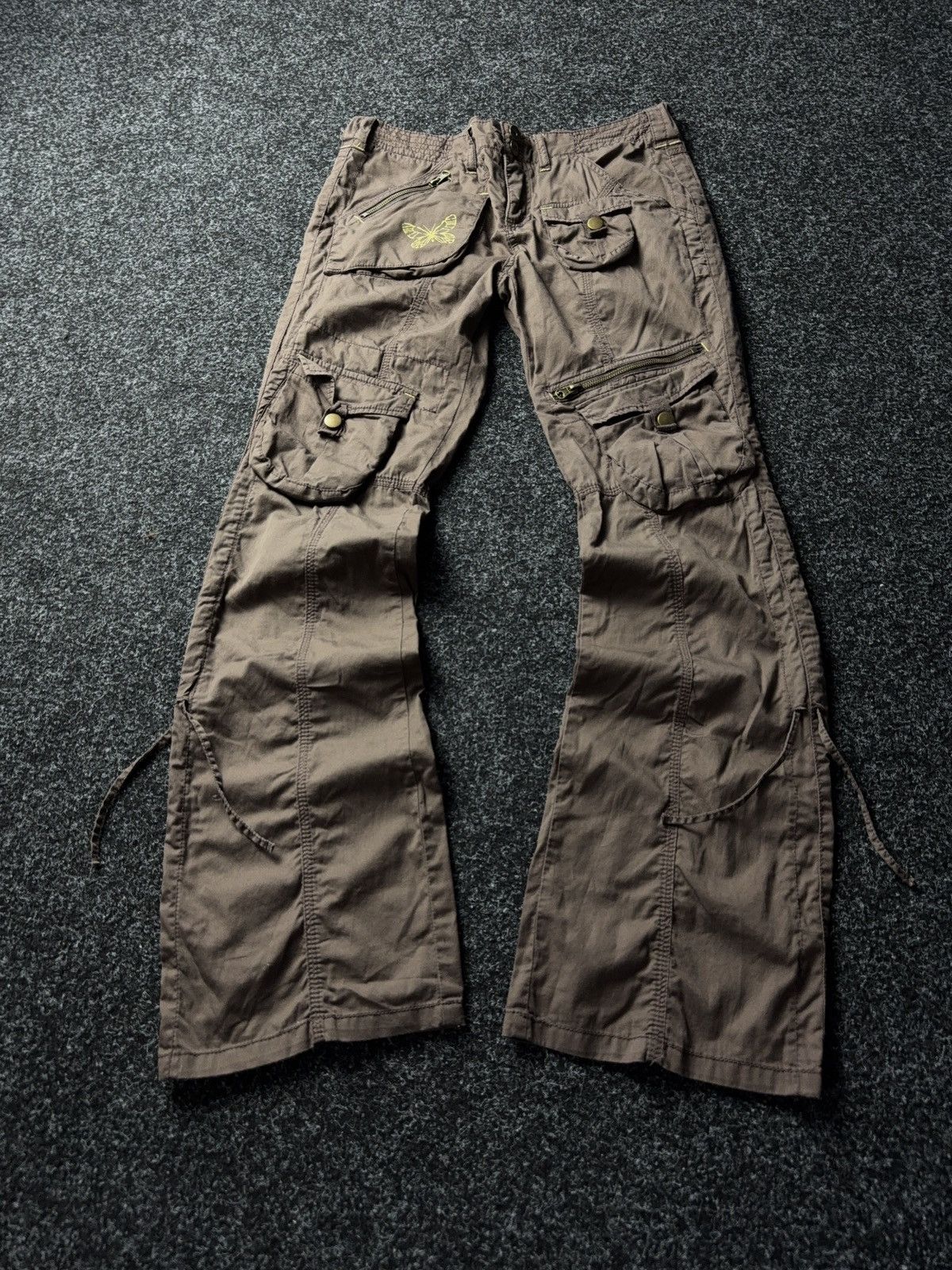 Japanese Brand × Vintage Vintage 90s Low Waist Flare Jeans Y2K