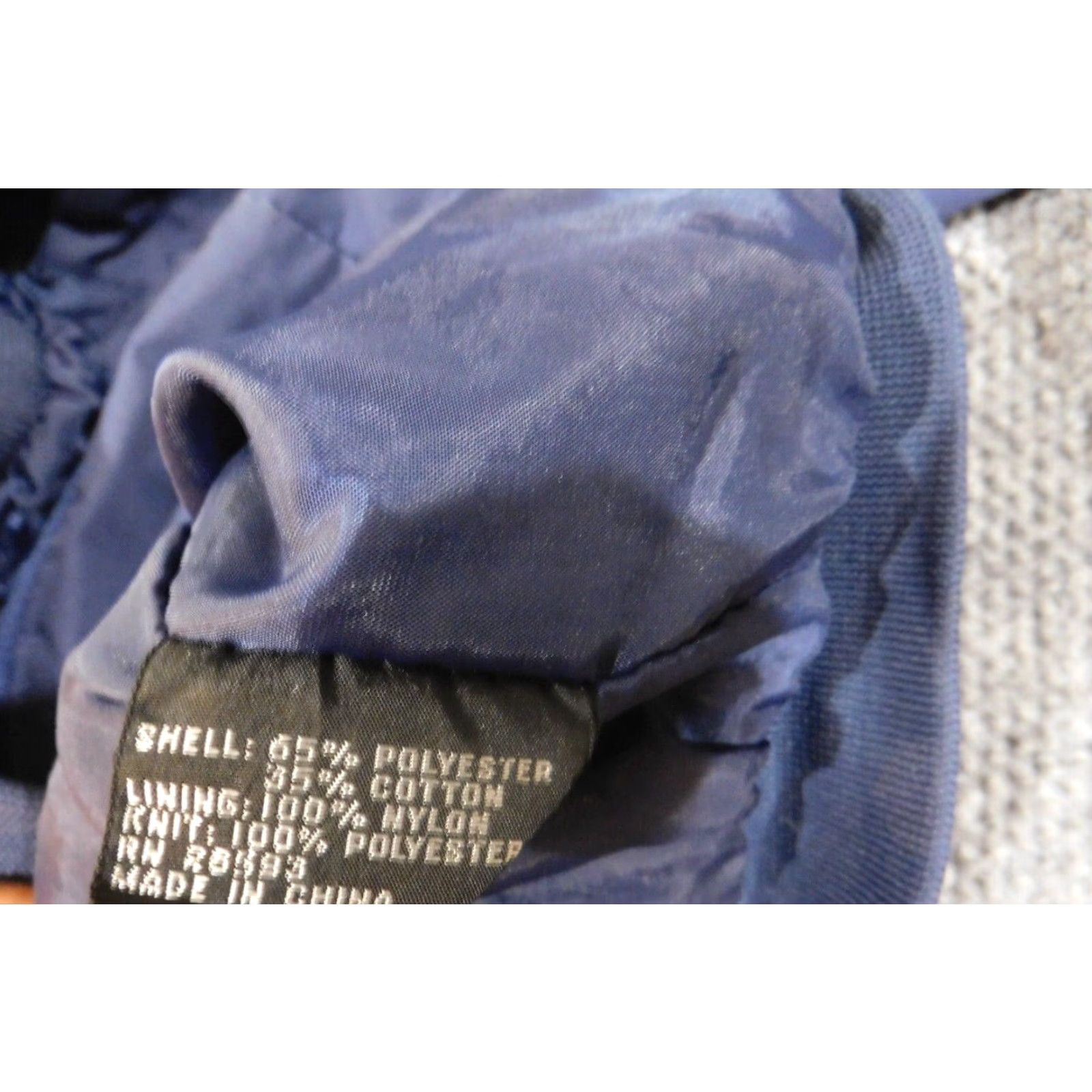 Members Only Members Only Jacket Mens M blue bomber zip polyester retro lined Size US M / EU 48-50 / 2 - 7 Thumbnail