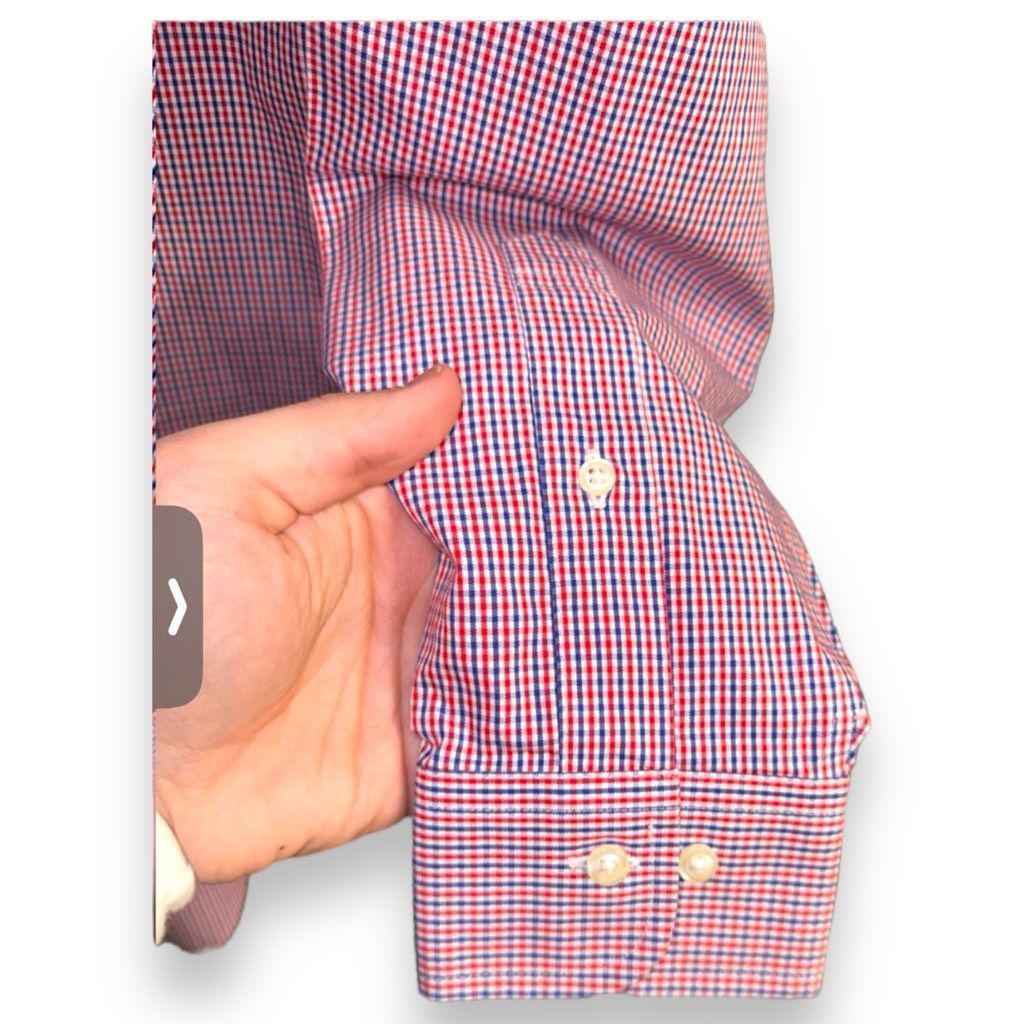 Brooks Brothers Navy & Red Brooks Brothers Regent Fit Non-Iron Dress Shirt S Size US S / EU 44-46 / 1 - 6 Thumbnail