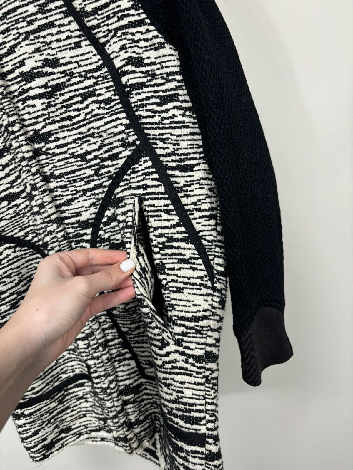 Iro IRO Skyla Black White Luxury Full Zip Women’s Jacket Size XS / US 0-2 / IT 36-38 - 9 Thumbnail