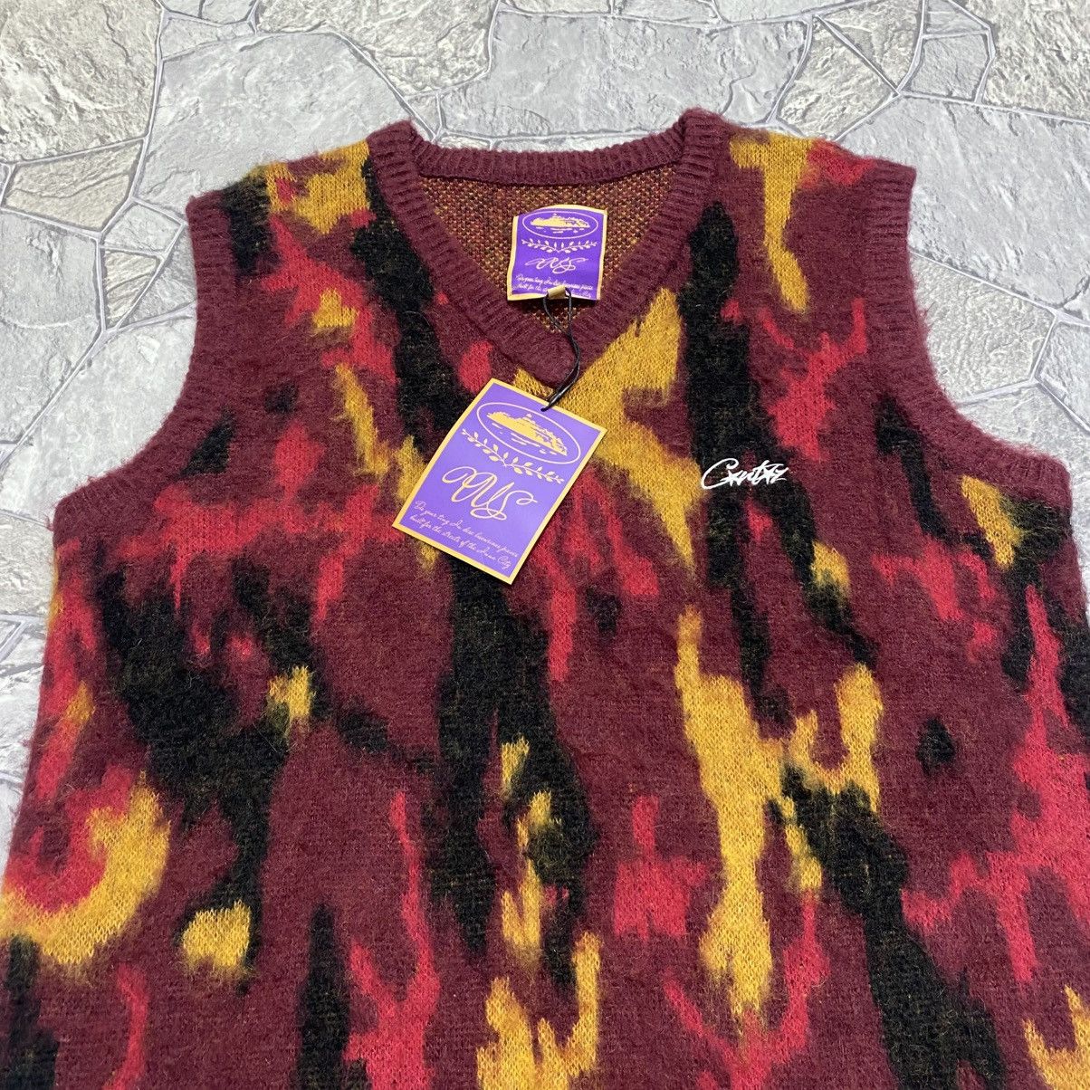 Corteiz Corteiz Mohair Blend Camo Light Knit Vest Sweater Size US S / EU 44-46 / 1 - 4 Thumbnail
