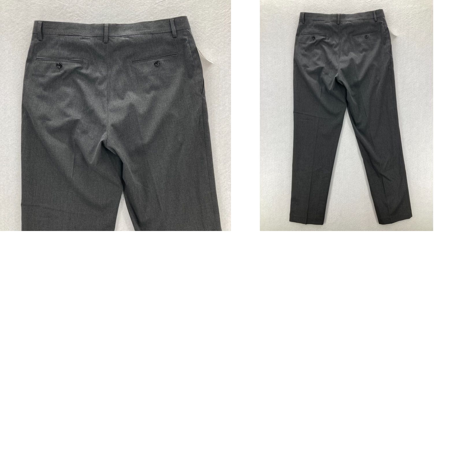 Murano Murano Zac Pant Mens Wardrobe Essentials Size 34x34 Classic Fit Gray Flat Front Pants Front Type: Flat Front Size US 34 / EU 50 - 8 Thumbnail