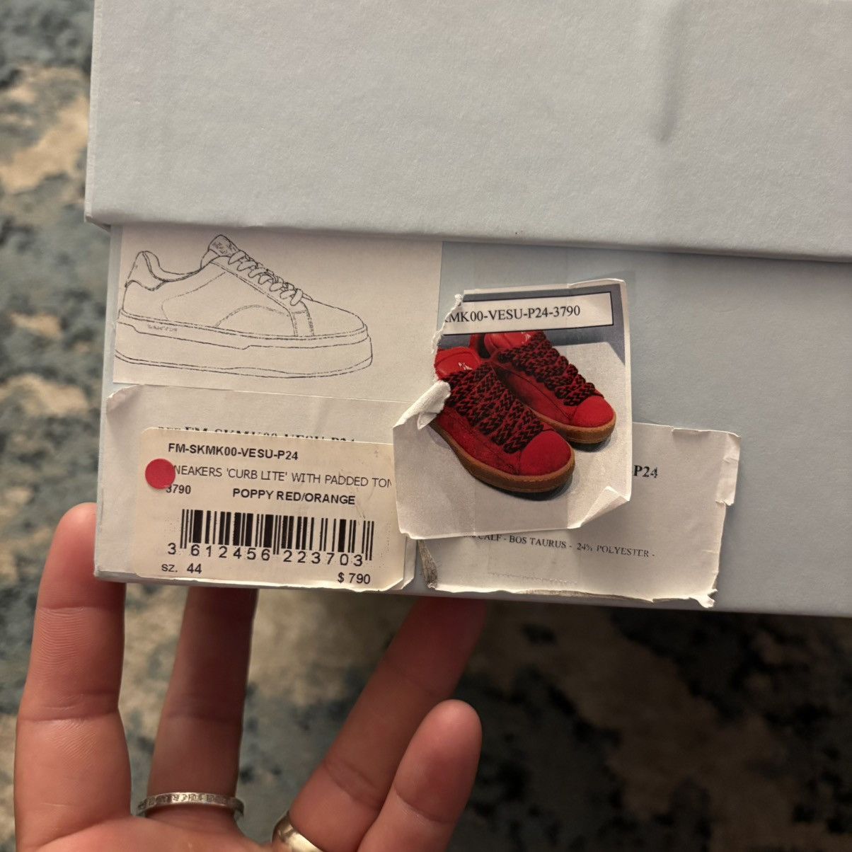 Lanvin Lanvin Curb Suede Sneaker Size 44 (11US) Worn Lightly Og All Size US 11 / EU 44 - 9 Thumbnail