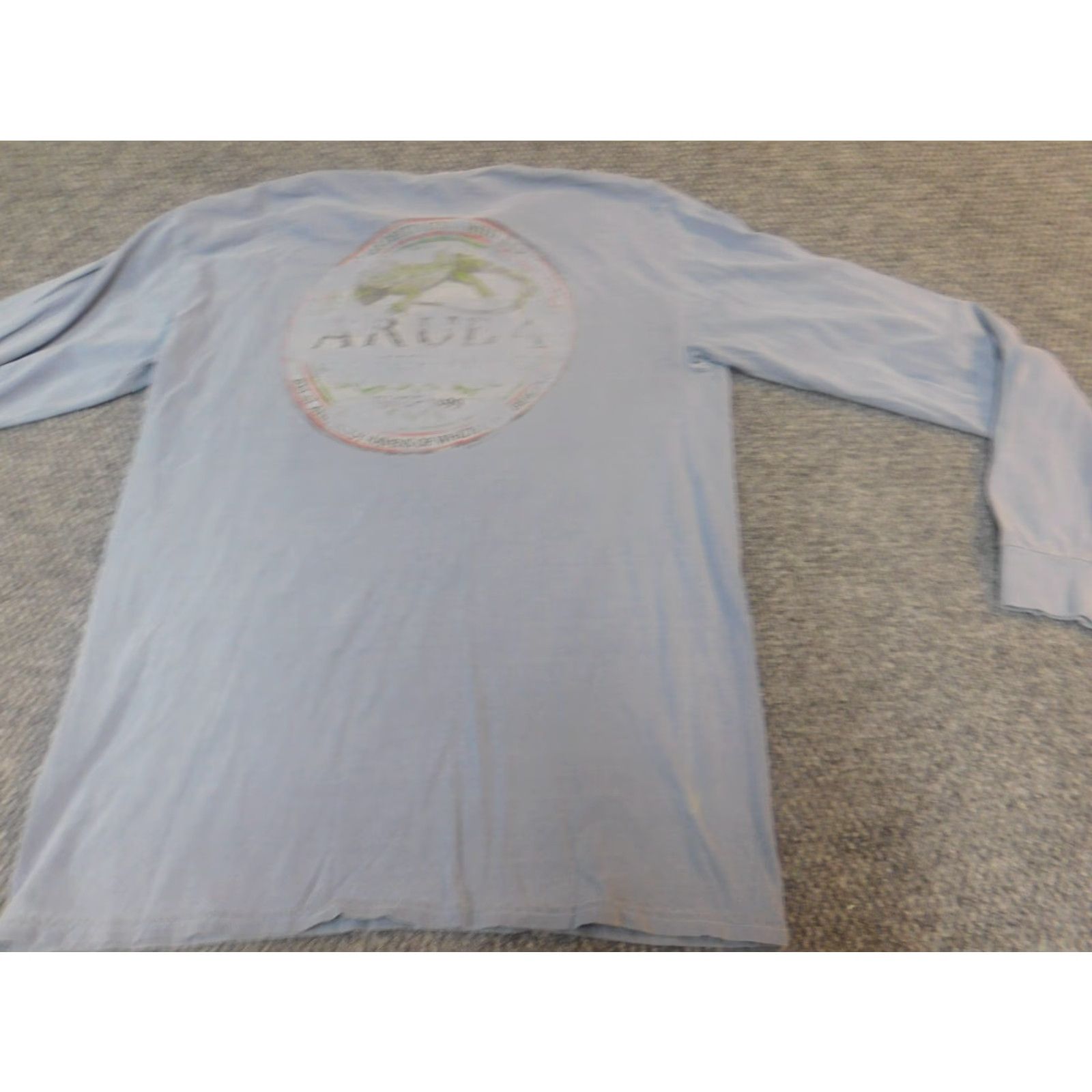 Comfort Colors Comfort Colors Mens shirt M Blue Top sail Island Aruba Crew Neck Long Sleeve Knit Logo T-Shirt Classic Colorful / Men Size US M / EU 48-50 / 2 - 6 Thumbnail