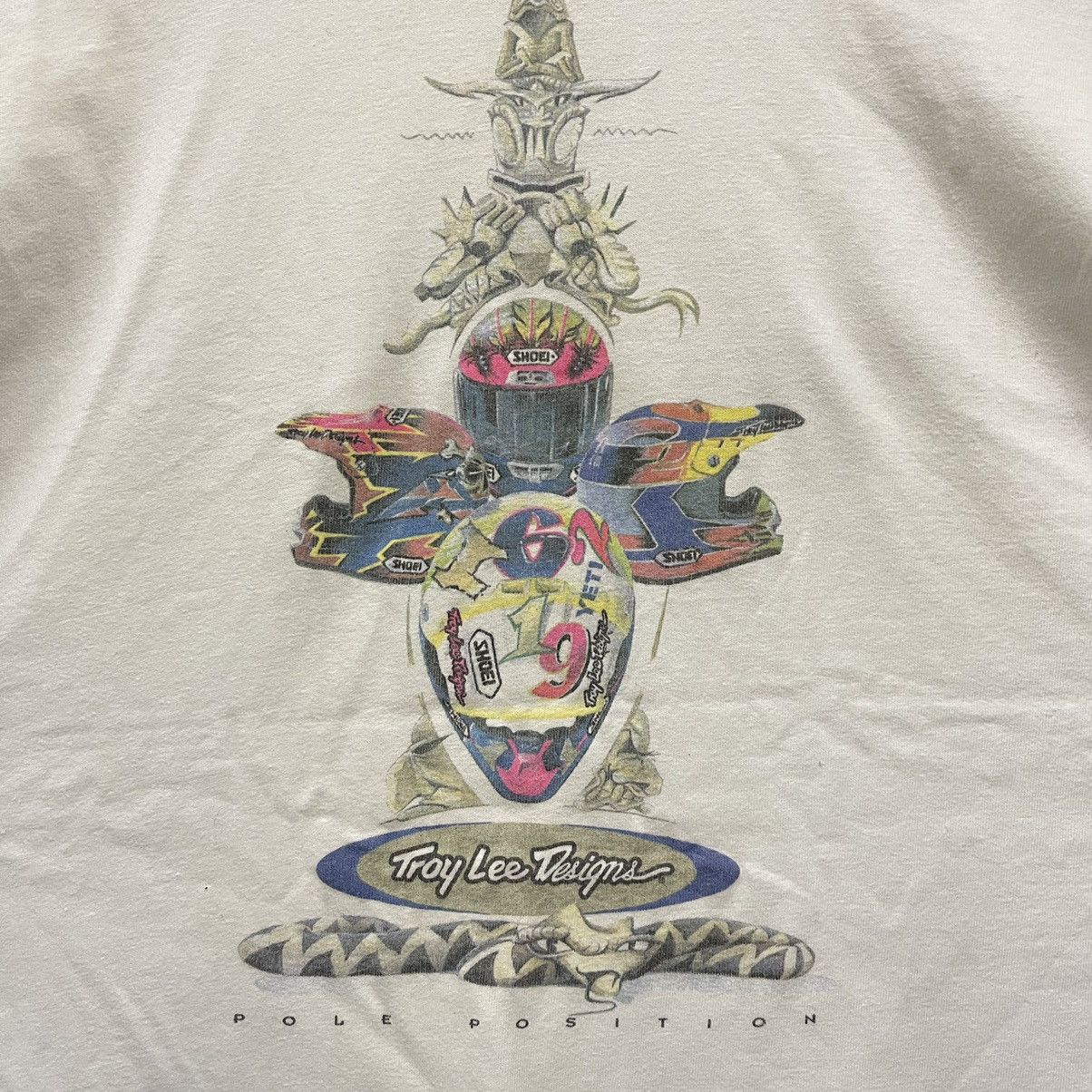 Vintage Vintage 90s Troy Lee Designs Helmets tshirt sticker Size US L / EU 52-54 / 3 - 4 Thumbnail