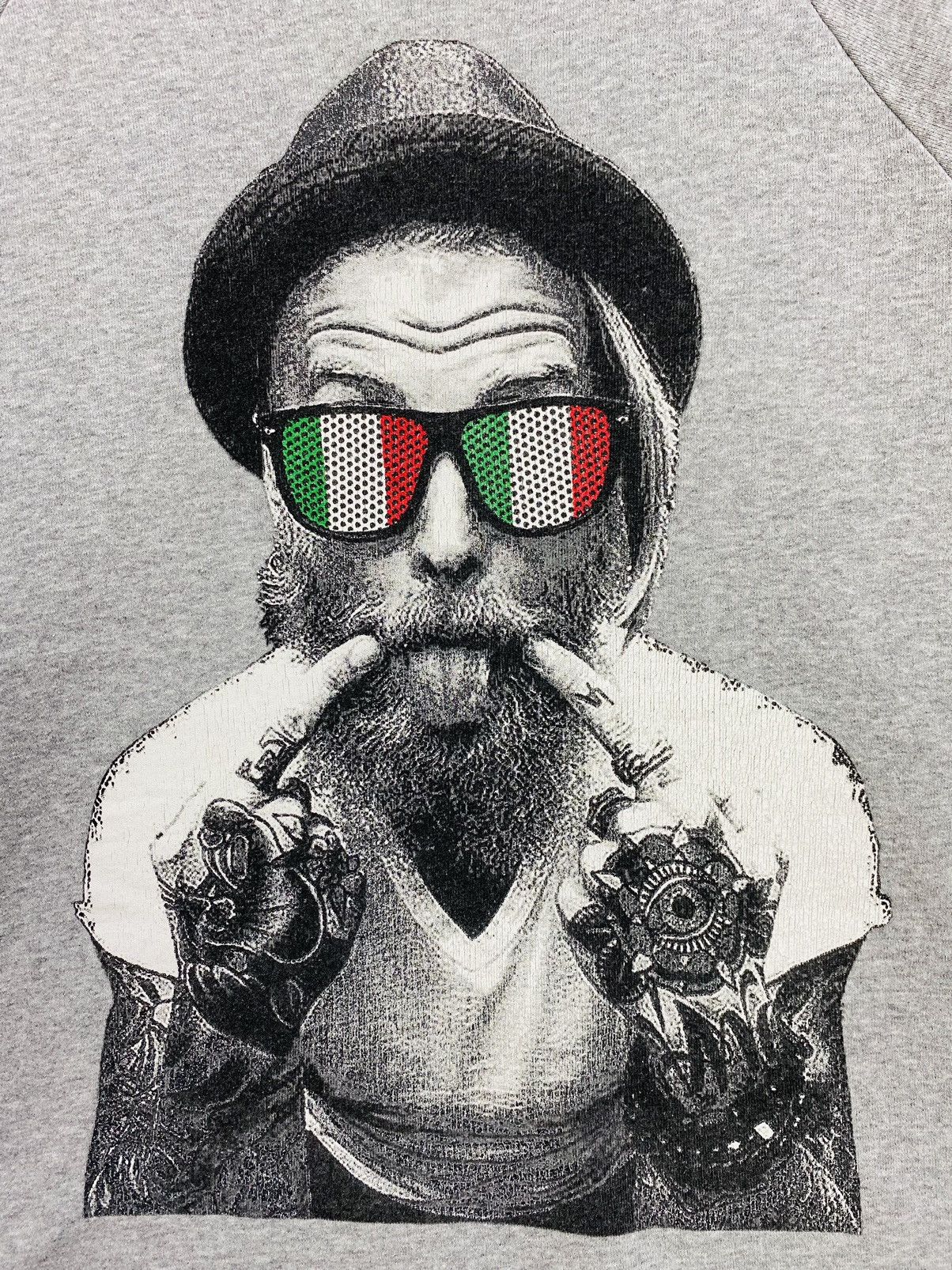 Other SPEND Italy Graphic Sweatshirt Gray Made in Italy Size M Size US M / EU 48-50 / 2 - 6 Thumbnail