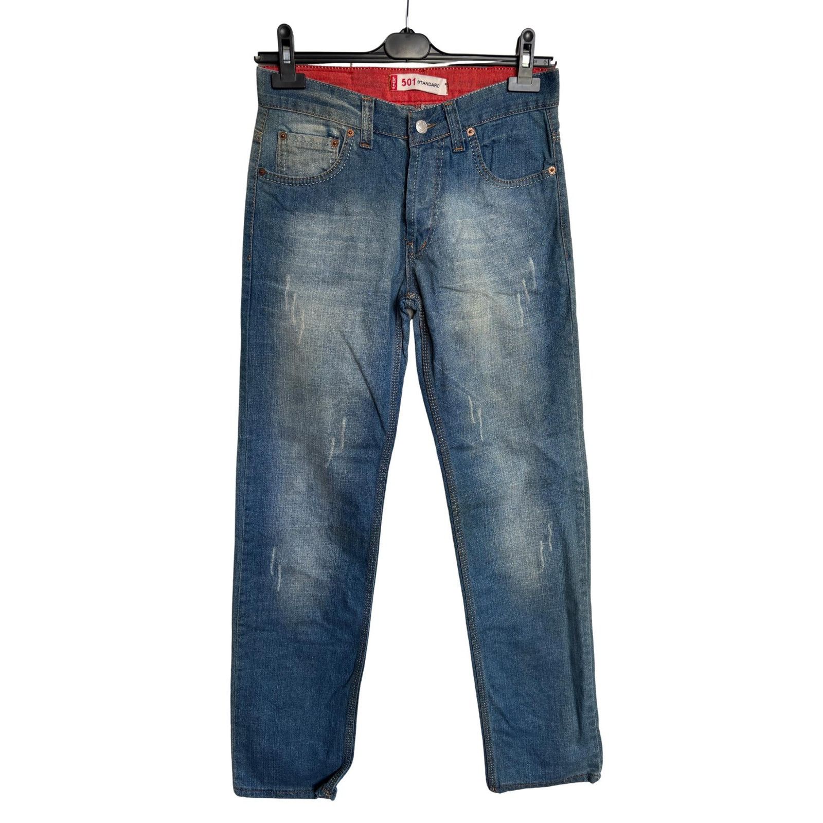 Levi's × Levi's Vintage Clothing × Vintage Levi’s 501 W30 L34 USA Redline Selvedge Vintage 90s Jeans Size US 30 / EU 46 - 3 Thumbnail