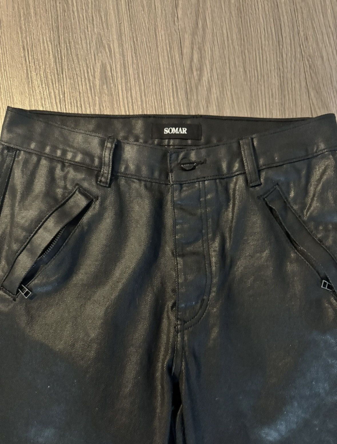 Somar Peril Waxed Tassel Trousers Size US 32 / EU 48 - 5 Thumbnail