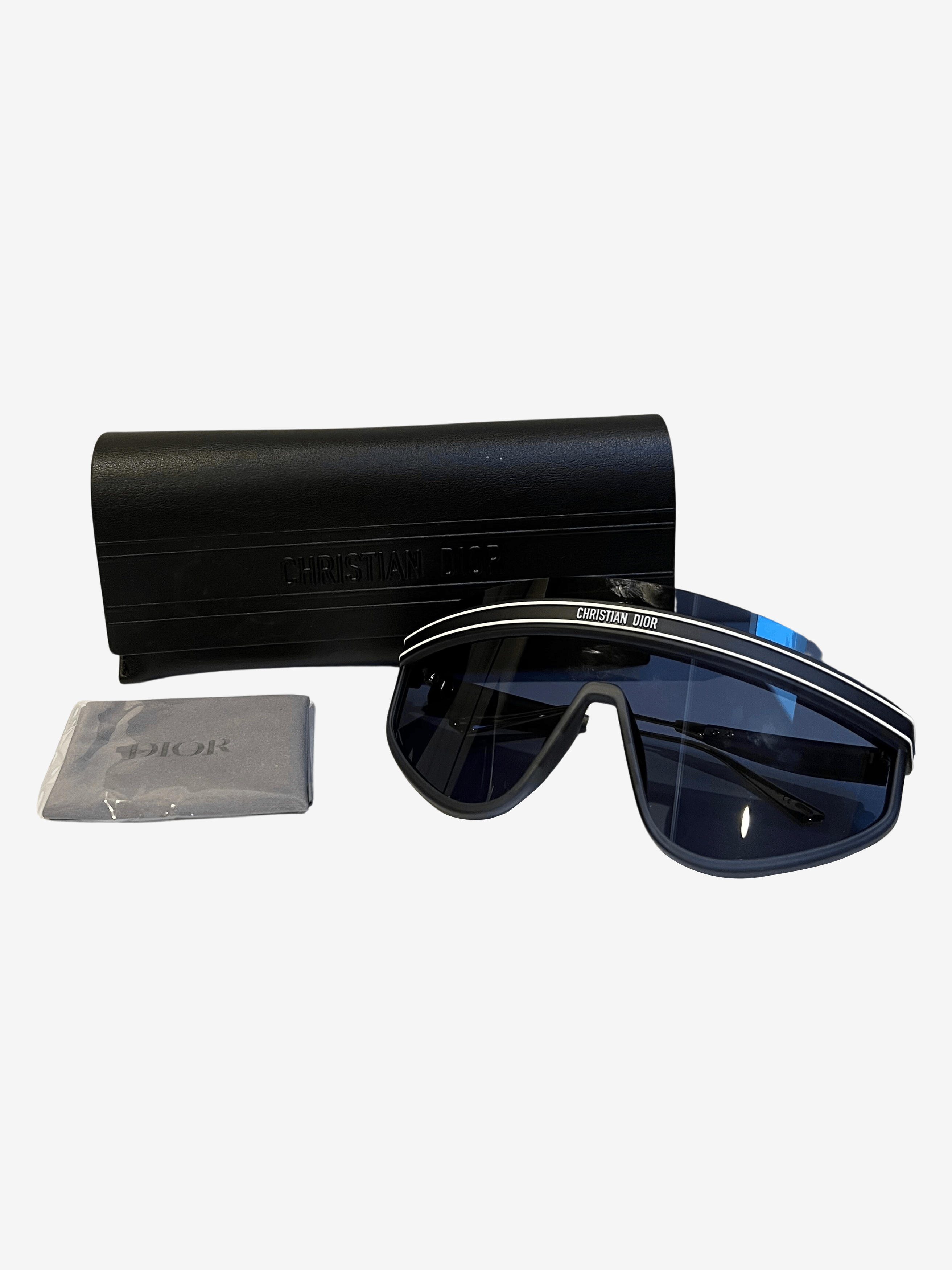 Dior $768 Christian Dior Blue Visor Sunglasses Size ONE SIZE - 6 Thumbnail