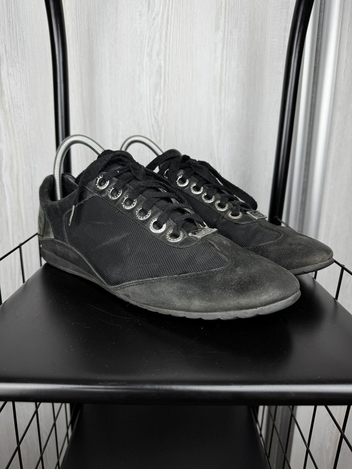 Dolce & Gabbana Dolce & Gabbana vintage leather textile low top sneakers Size US 10.5 / EU 43-44 - 5 Thumbnail