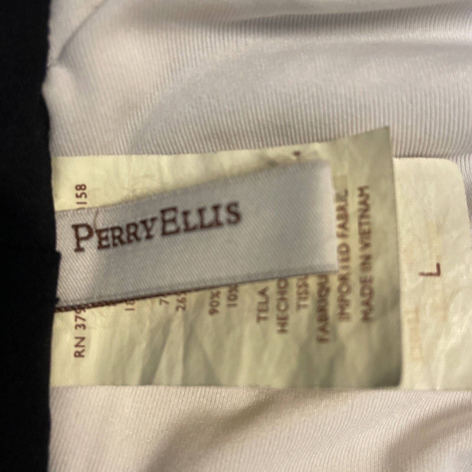 Perry Ellis PERRY ELLIS size L Bandeau Bikini Top Back Tie BLACK Gold Size L / US 10 / IT 46 - 6 Thumbnail
