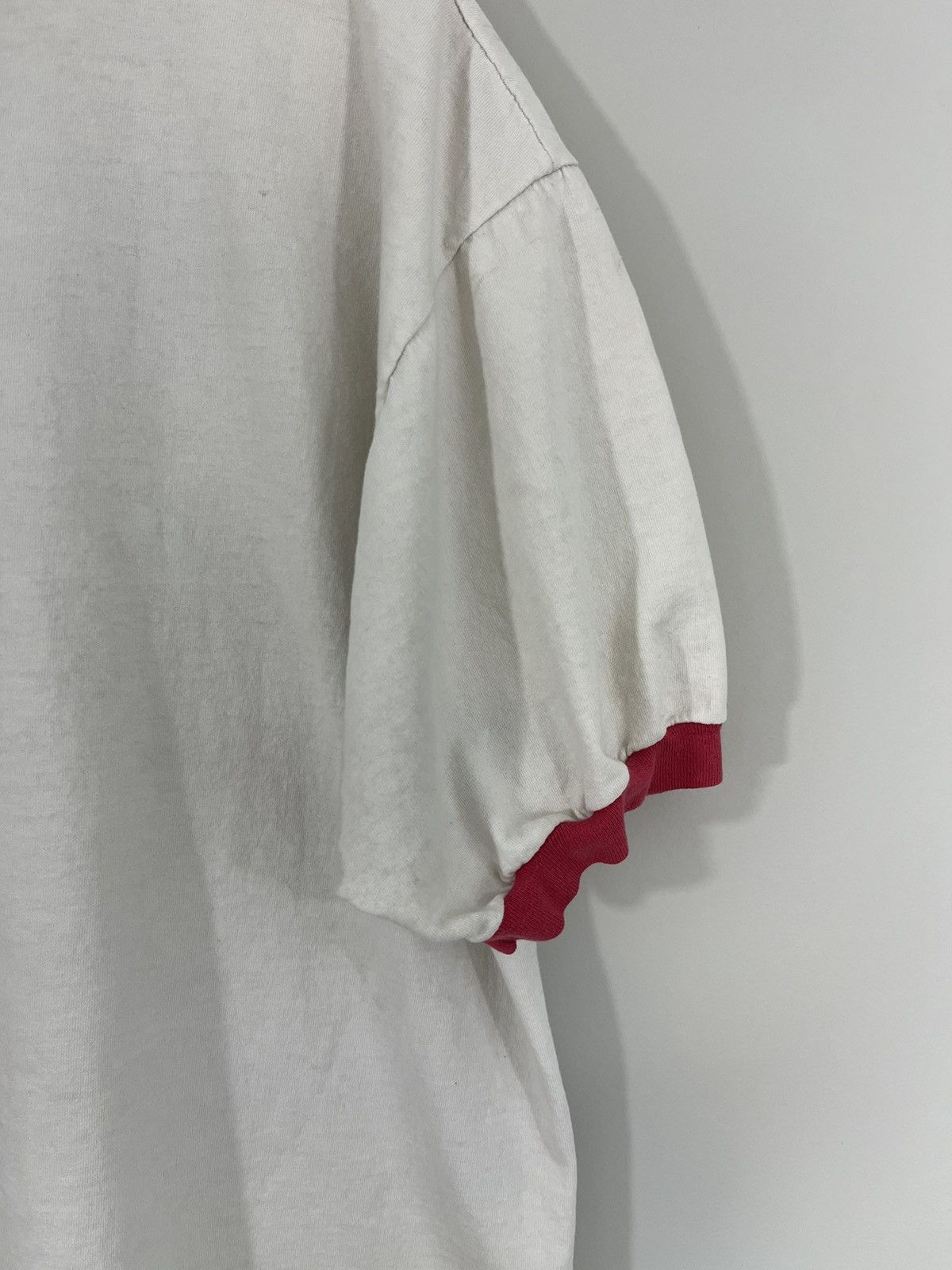 Vintage DICKIES Single Stitch Thrashed Faded Ringer Tee Size US XL / EU 56 / 4 - 11 Thumbnail