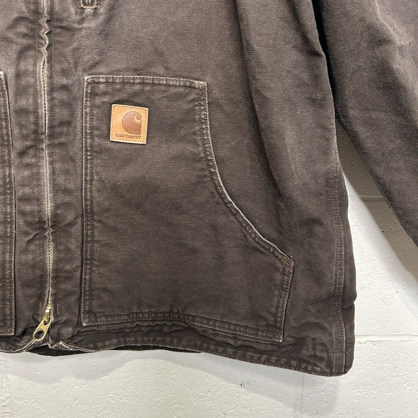 Carhartt Vintage Carhartt Sherpa-Lined Ridge Jacket “Dark Brown” C61 Size US XL / EU 56 / 4 - 6 Thumbnail