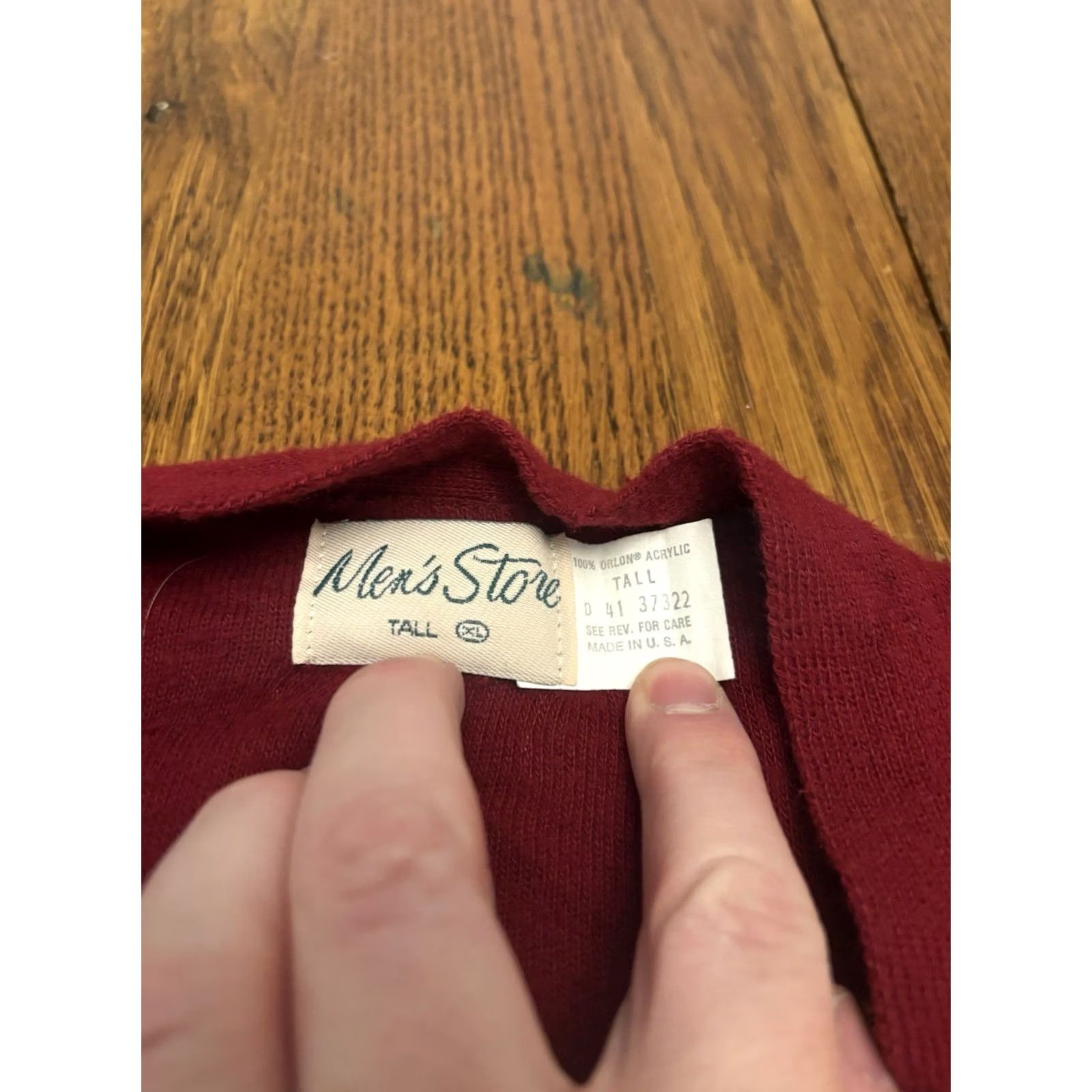 Vintage VINTAGE Cardigan Sweater Mens XL Red Acrylic Golf B3 Mr Roger's Size US XL / EU 56 / 4 - 2 Thumbnail