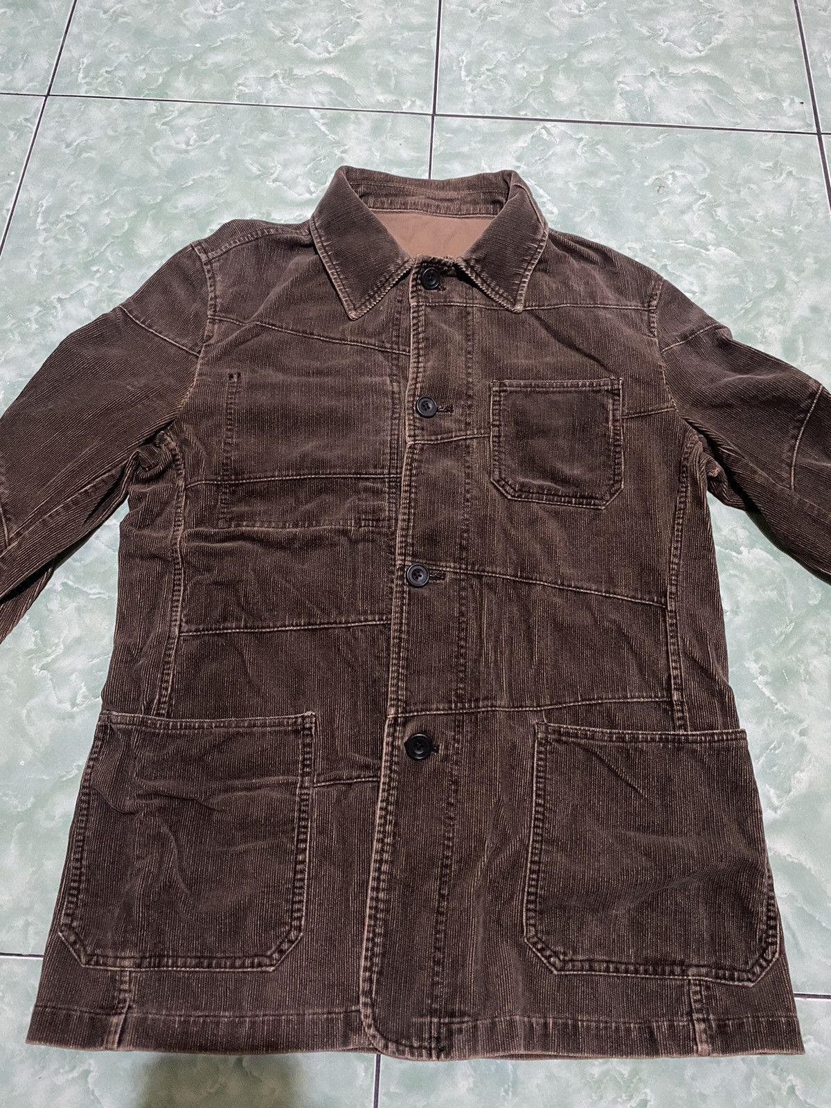 Issey Miyake 1990s Japan Rupert The Difference Corduroy Chore Jacket Size US L / EU 52-54 / 3 - 3 Thumbnail