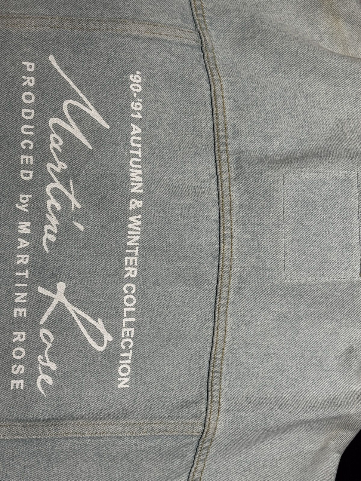 Martine Rose 90-91 AW Martine Rose Denim Jacket Size US S / EU 44-46 / 1 - 4 Thumbnail