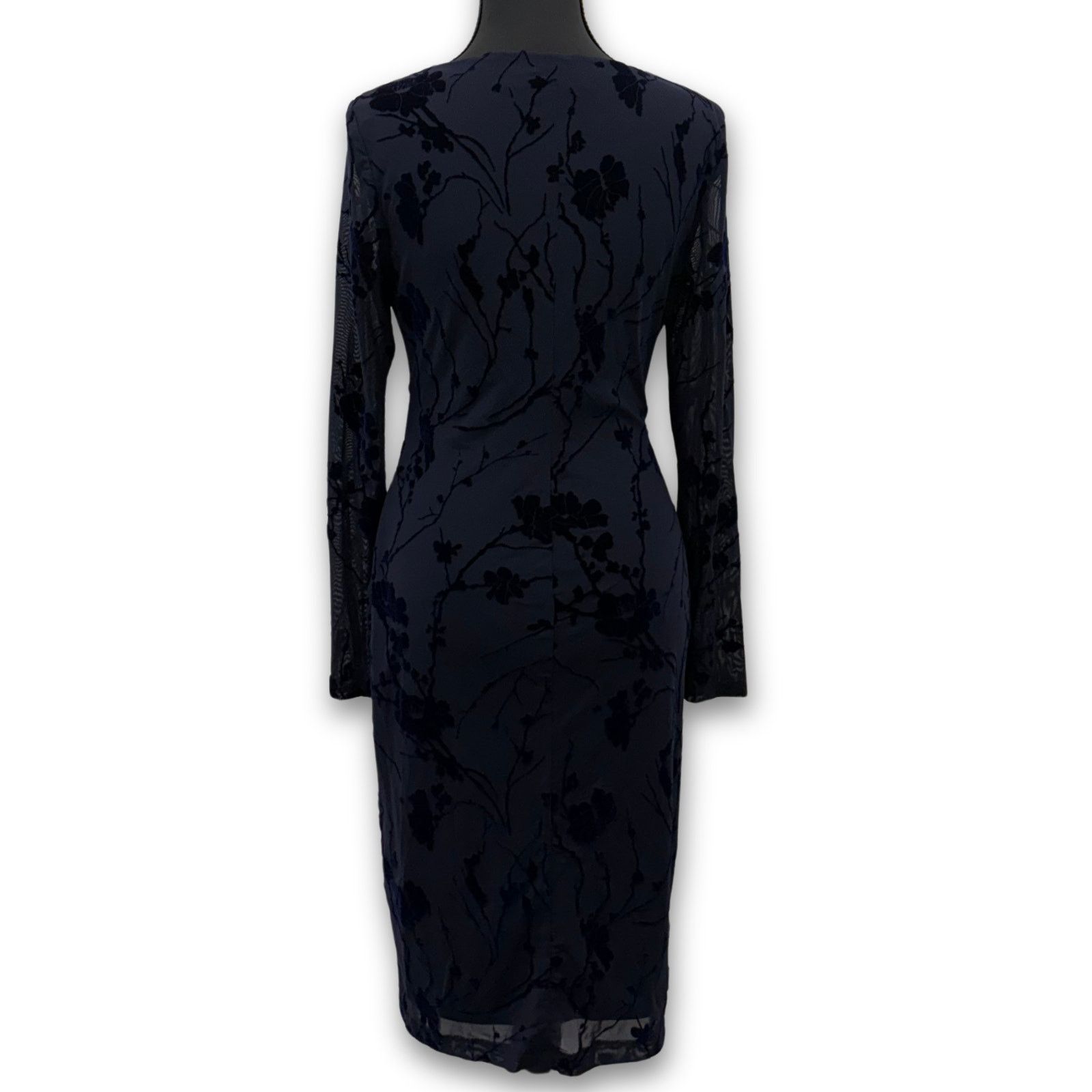 Lauren Ralph Lauren Lauren Ralph Lauren Navy Blue Floral Wrap Dress Size XS / US 0-2 / IT 36-38 - 2 Thumbnail