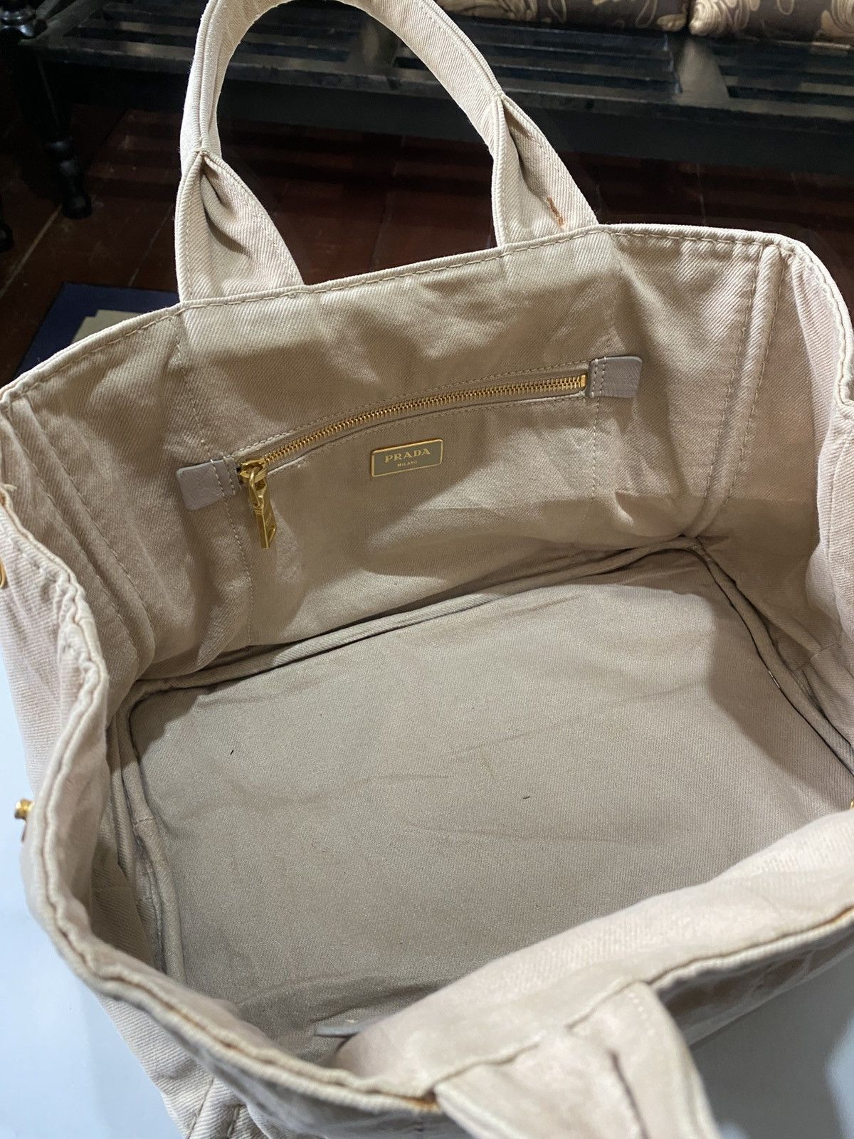 Prada Prada Canapa Tote Bags Size ONE SIZE - 14 Thumbnail