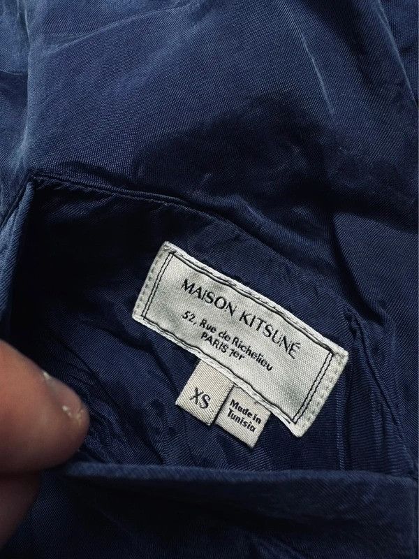 Maison Kitsune Maison Kitsune Reversible Bomber Jacket Navy Blue XS Size XS / US 0-2 / IT 36-38 - 7 Thumbnail