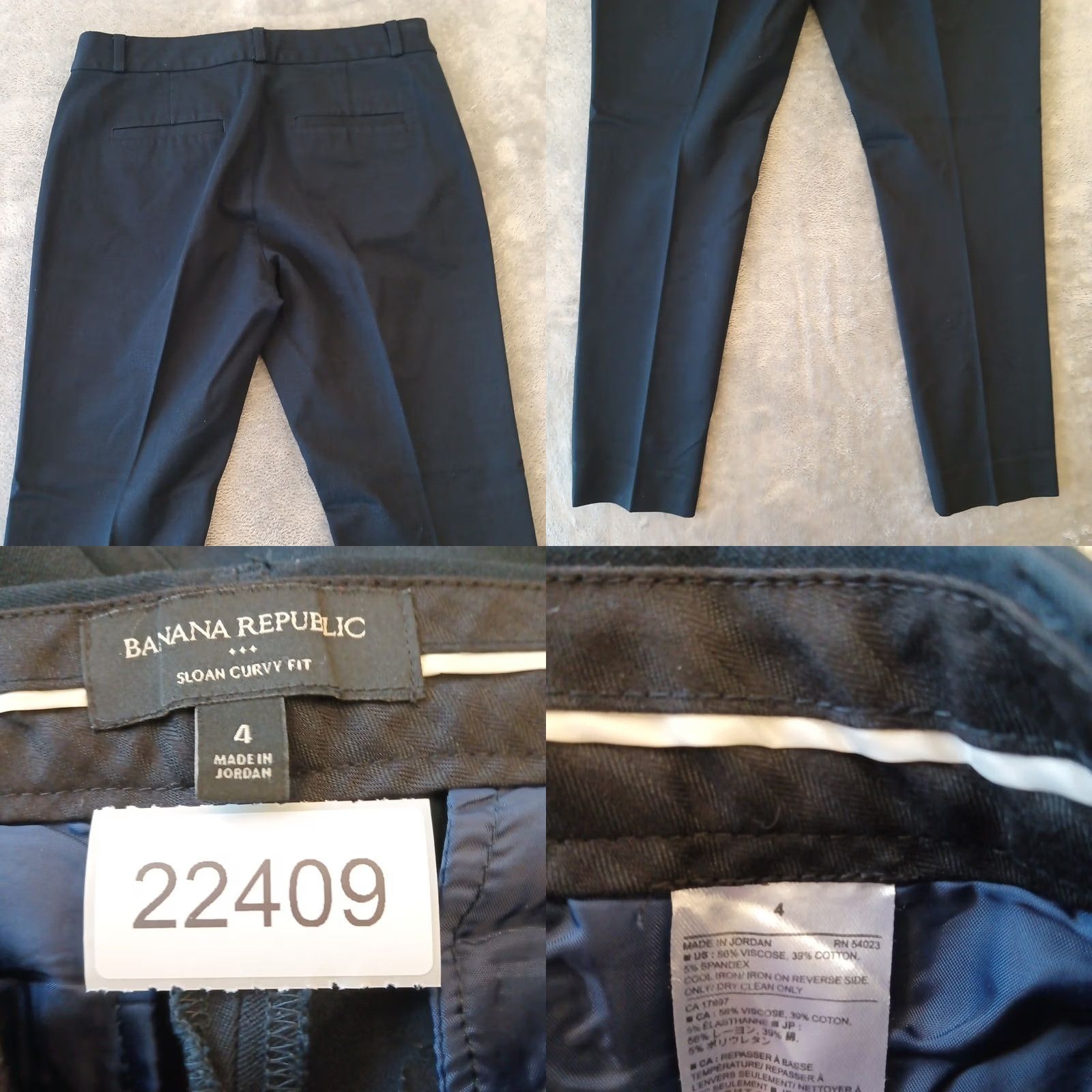 Banana Republic Banana Republic Sloan Curvy Ankle Pants Womens Size 4 Blue Pockets 29x26.5 Size 27" / US 4 / IT 40 - 8 Thumbnail