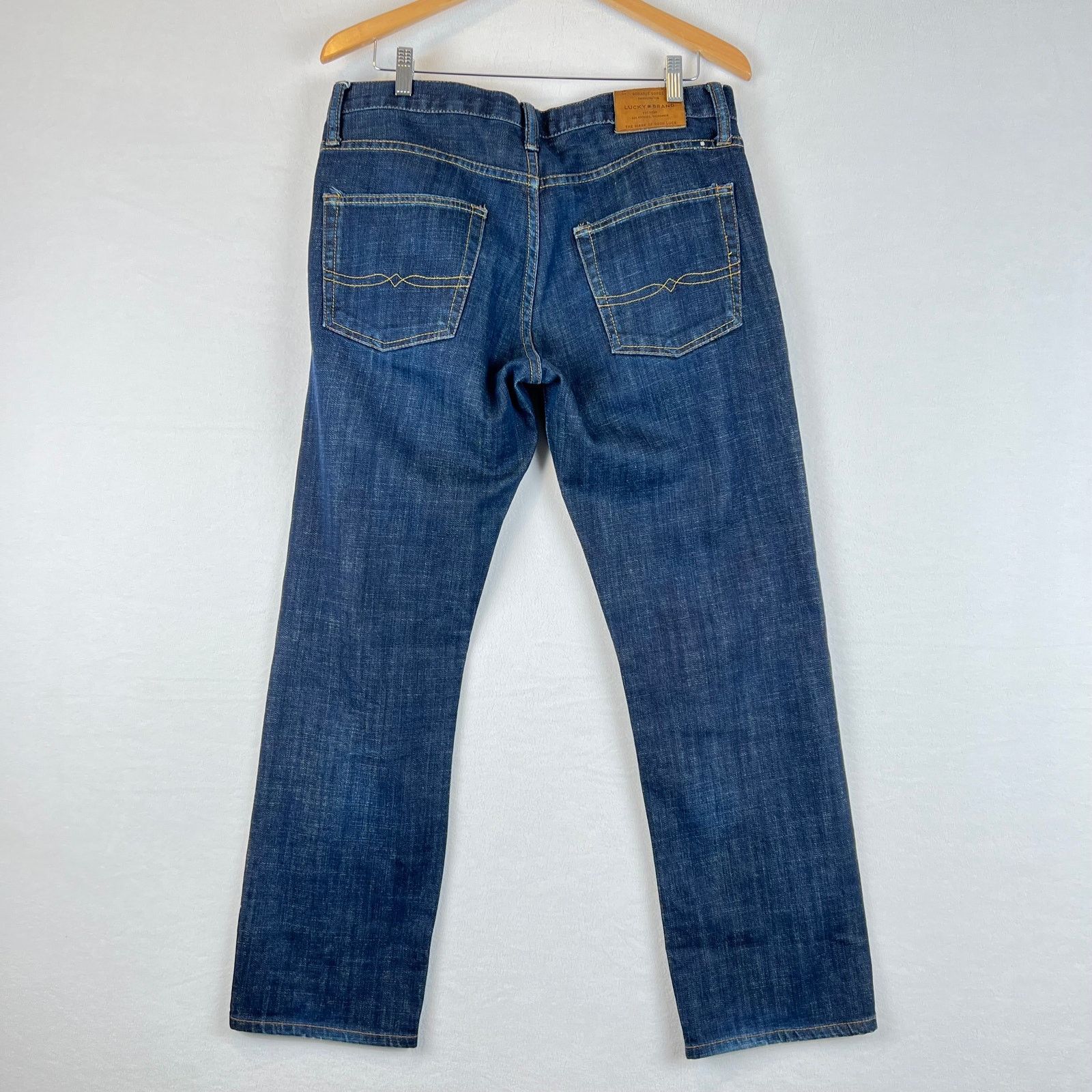 Lucky Brand Lucky Brand Jeans Mens 34x30 Blue 221 Straight Denim Size US 34 / EU 50 - 2 Thumbnail