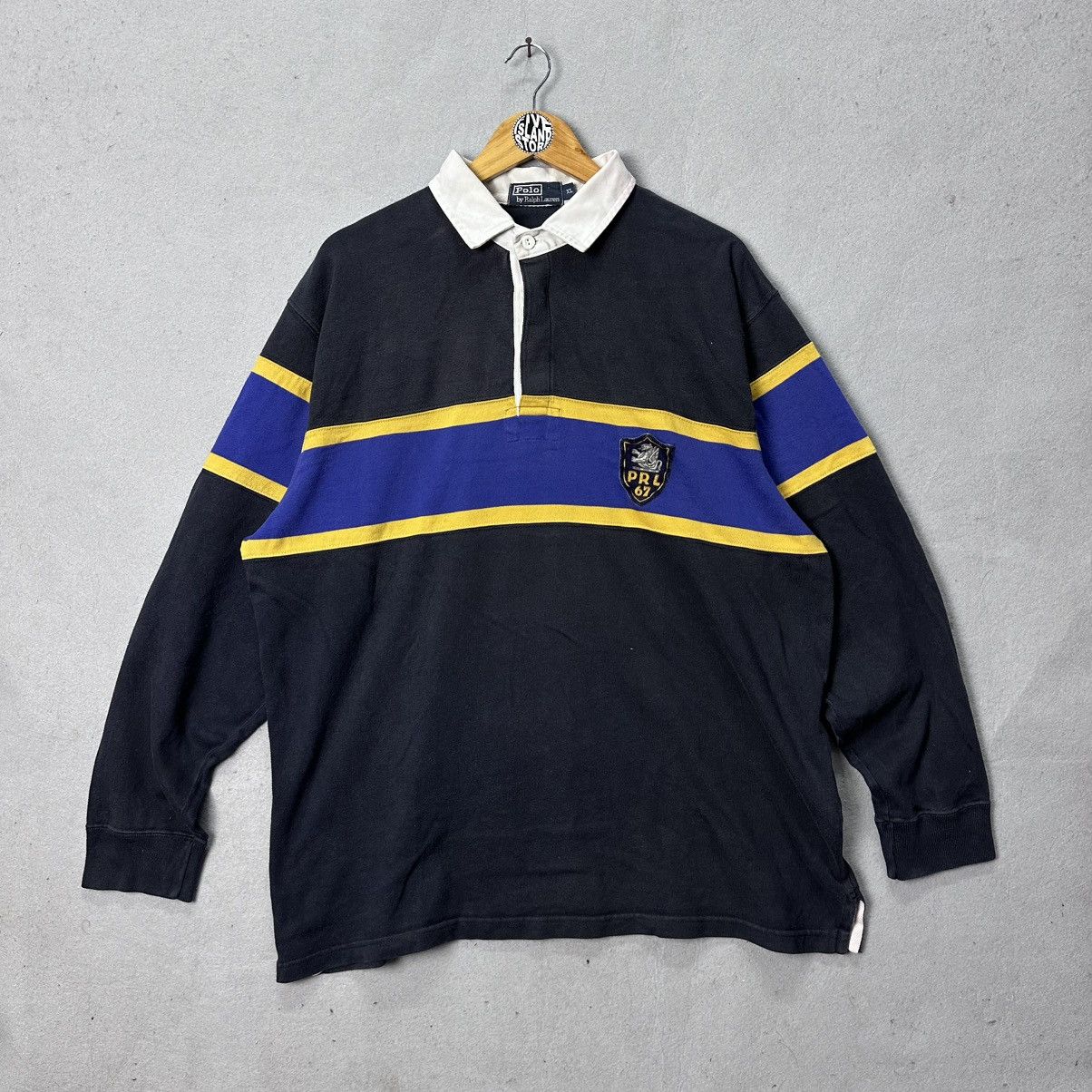 Polo Ralph Lauren Vintage Polo Ralph Lauren Rugby Shirt Size US XL / EU 56 / 4 - 1 Thumbnail