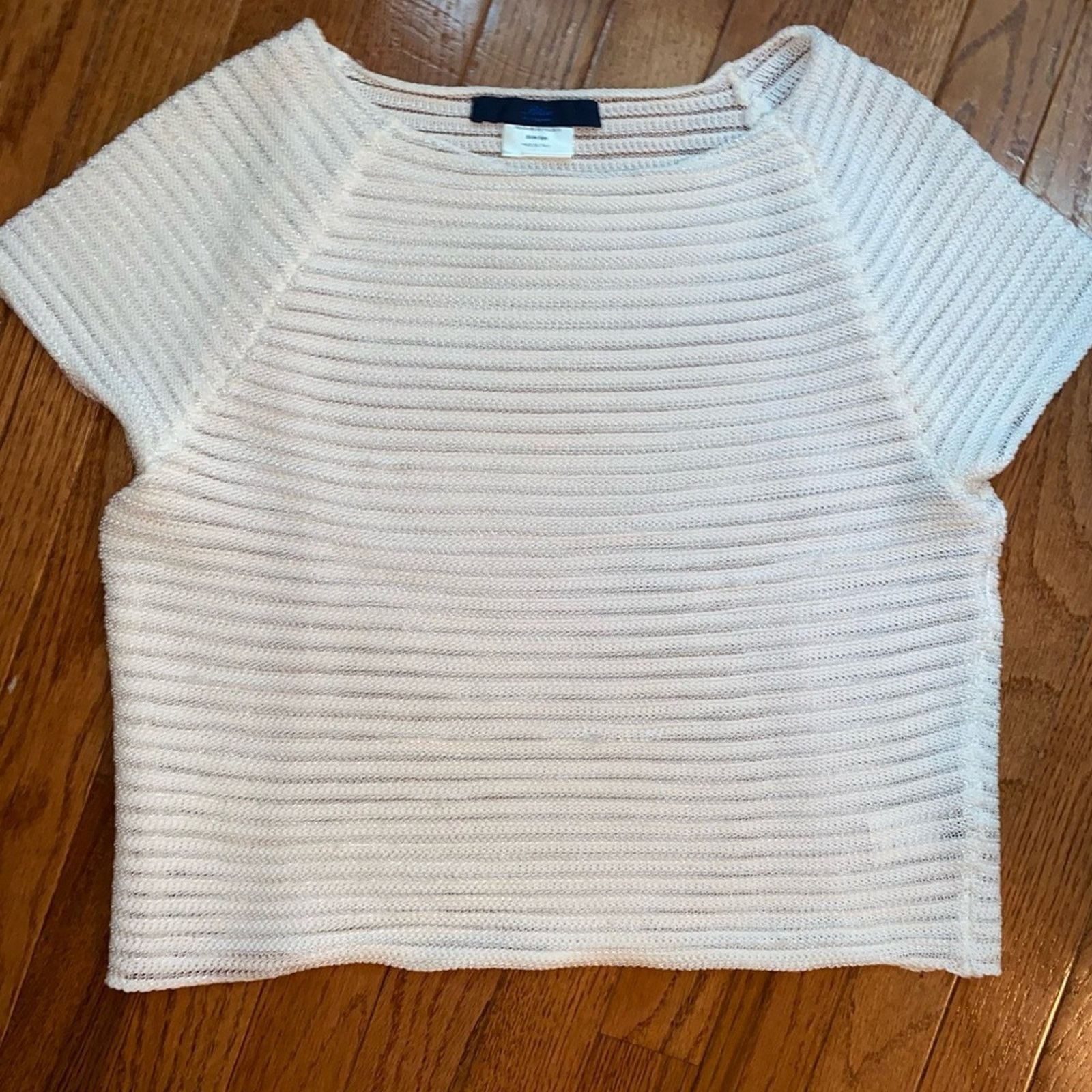 Les Copains LES COPAINS Designer Italian Mesh Boxy Knit Sweater S IT40 Size S / US 4 / IT 40 - 2 Thumbnail