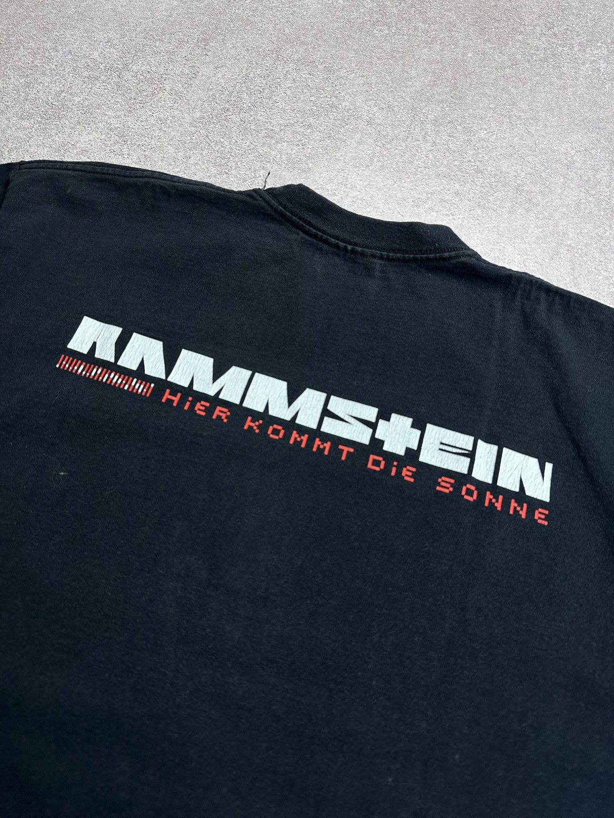 Band Tees Vintage 90s Rammstein Hier Kommt Die Sonne T-shirt L Size US L / EU 52-54 / 3 - 4 Thumbnail