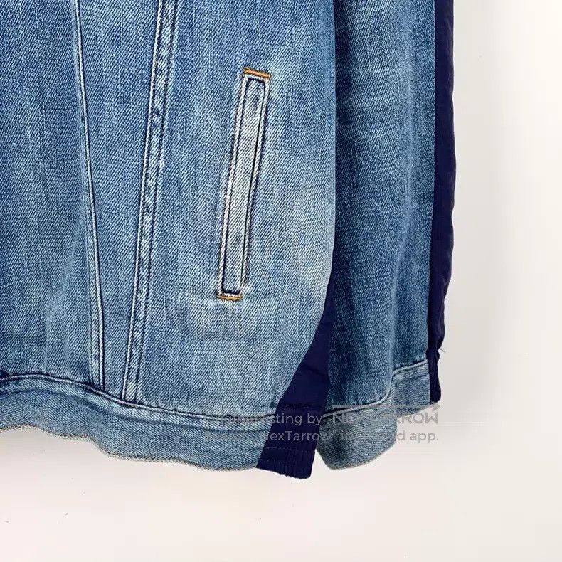 Balenciaga Balenciaga Blue Washed Distressed Cotton Lapel Single-Brea Size US M / EU 48-50 / 2 - 4 Thumbnail