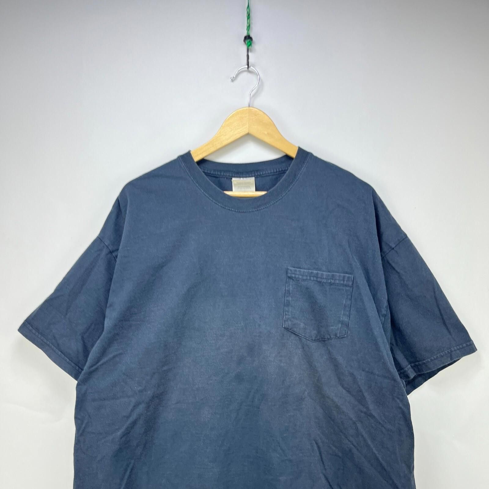 Vintage Vintage 90s Sun Faded Blank Black T-Shirt 2XL Size US XXL / EU 58 / 5 - 2 Thumbnail