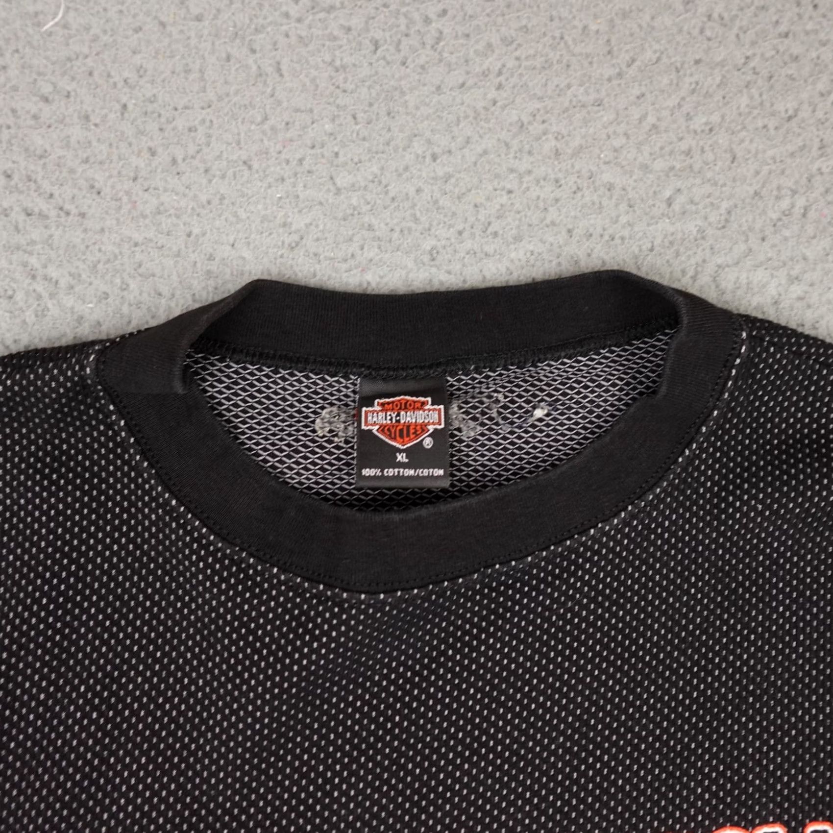 Harley Davidson VINTAGE Harley-Davidson Jersey Mens XL Black Sleeveless Y2K Grunge Bike Size US XL / EU 56 / 4 - 5 Thumbnail