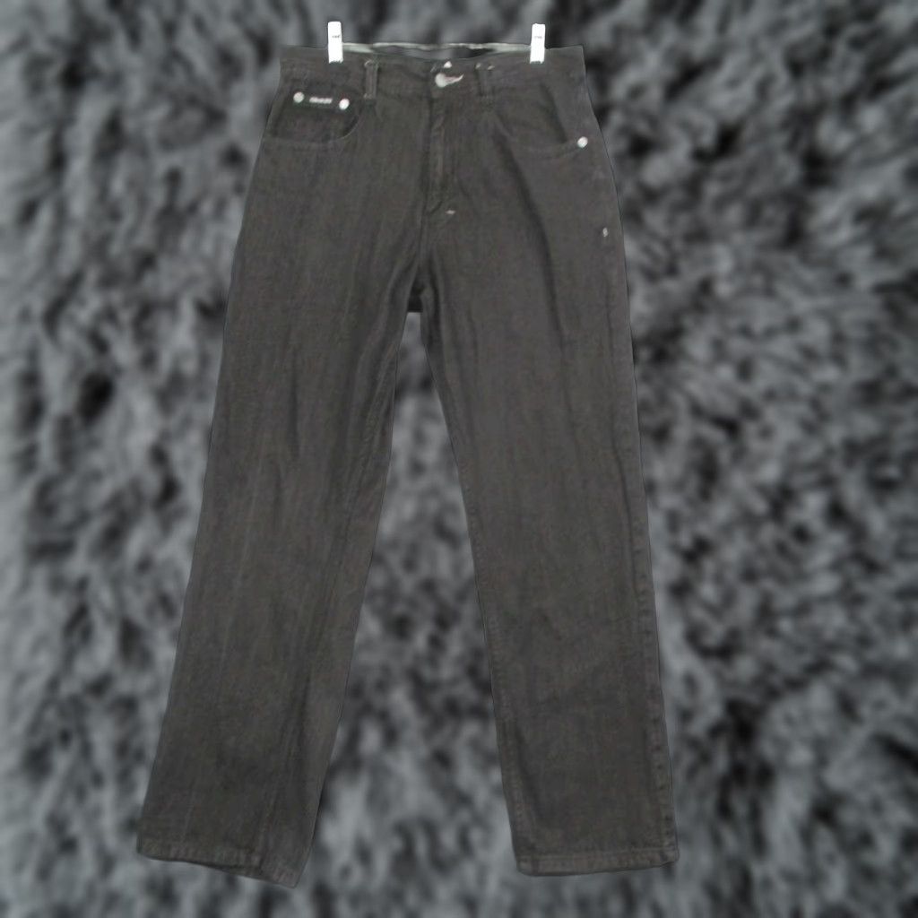 Akademiks Akademiks Jeans Mens 34x32 Black Straight Leg Denim 5 Pocket Logo Casual Size US 34 / EU 50 - 1 Thumbnail