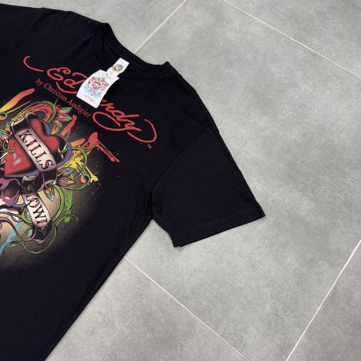 Ed Hardy Ed Hardy by Christian Audigier Tattoo Skull T-Shirt with Tag Size US XL / EU 56 / 4 - 5 Thumbnail
