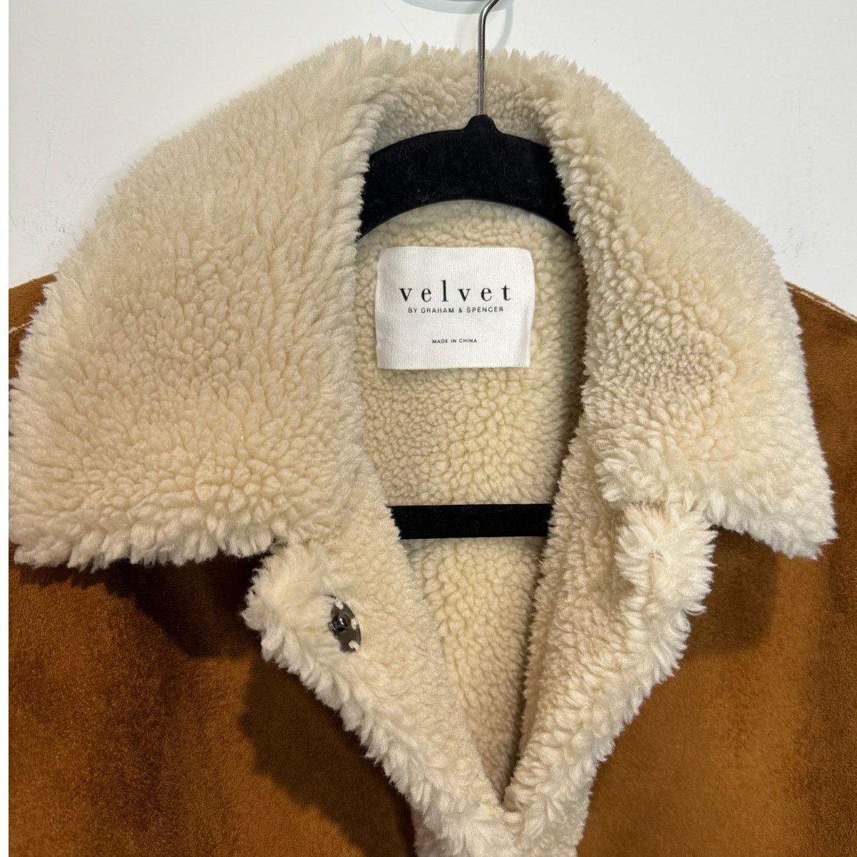 Velvet Velvet by Graham & Spencer Kailani Faux Suede Sherpa Coat Size XS / US 0-2 / IT 36-38 - 2 Thumbnail