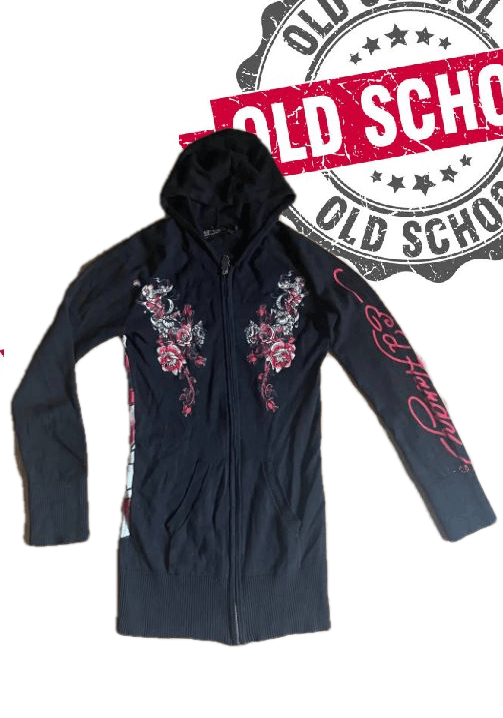 Vintage y2k Ed Hardy Zip Up Hoodie