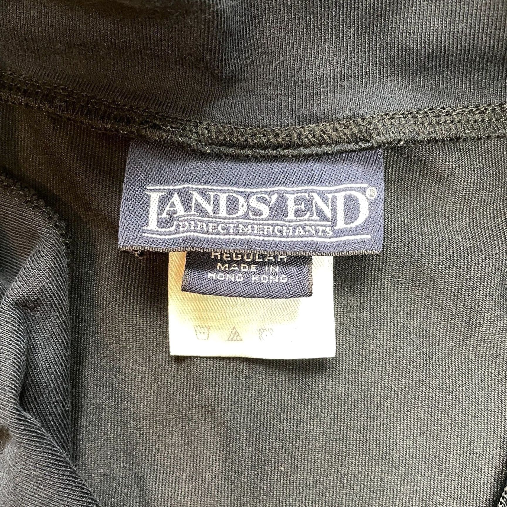 Lands' End Lands' End Ladies 1/4 Zip Pullover Jacket Womens Large 14-16 Navy Blue Solid Shirt Womens L Navy 1/4 Zip Jacket Size L / US 10 / IT 46 - 7 Thumbnail
