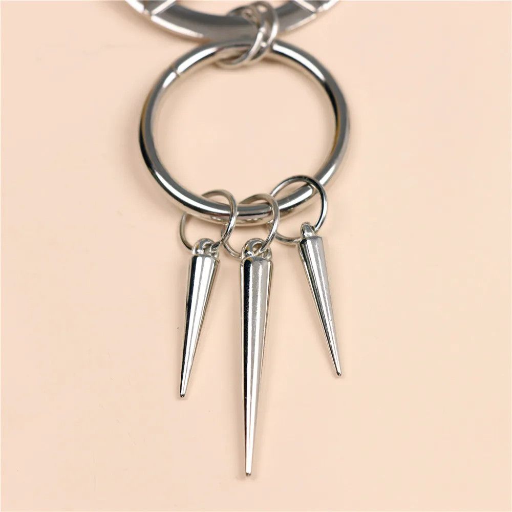 Jewelry PU Leather Metal Chain Keychain Size ONE SIZE - 6 Thumbnail