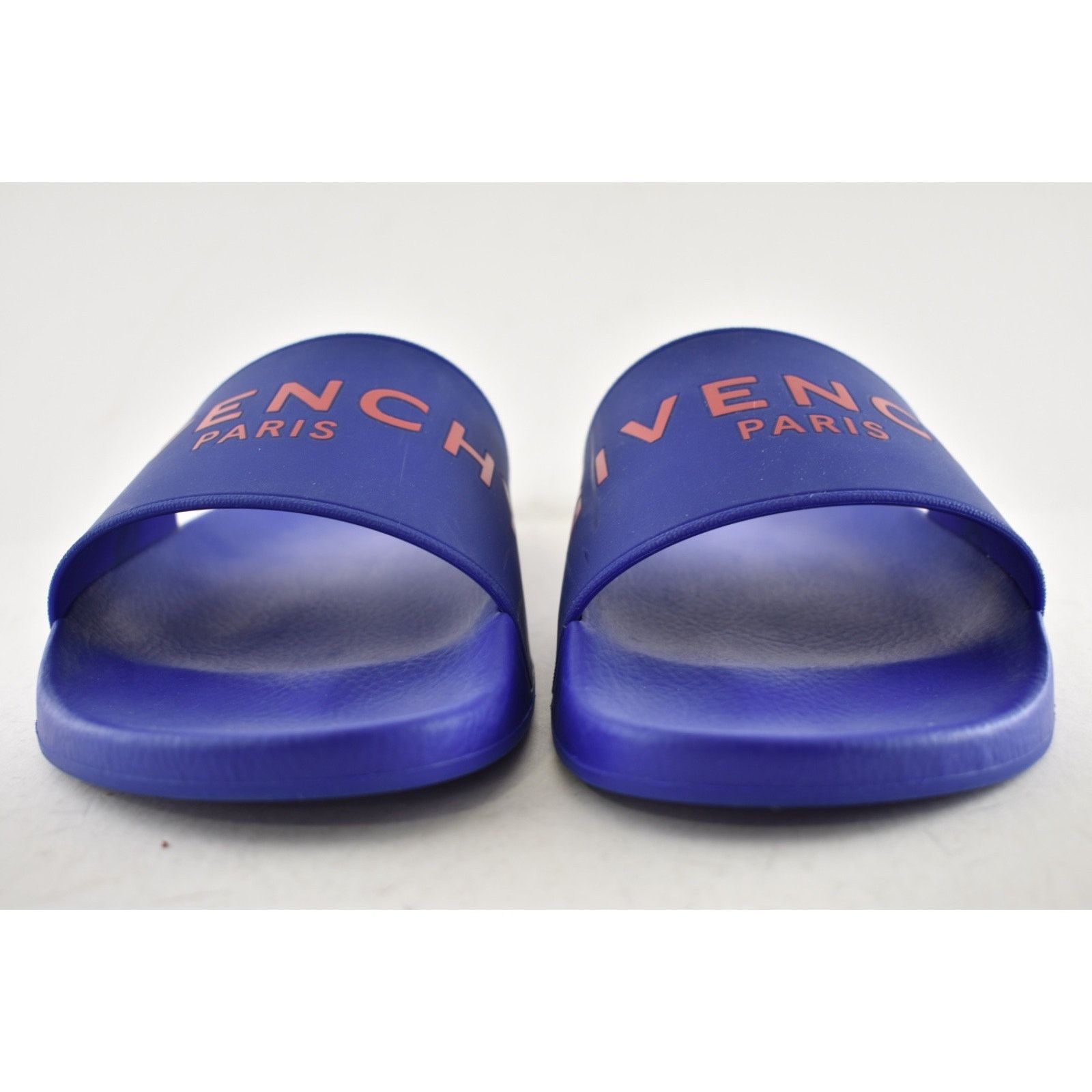 Givenchy Givenchy Paris Blue Red Logo Rubber Pool Slide Sandal 44 11 Size US 11 / EU 44 - 7 Thumbnail