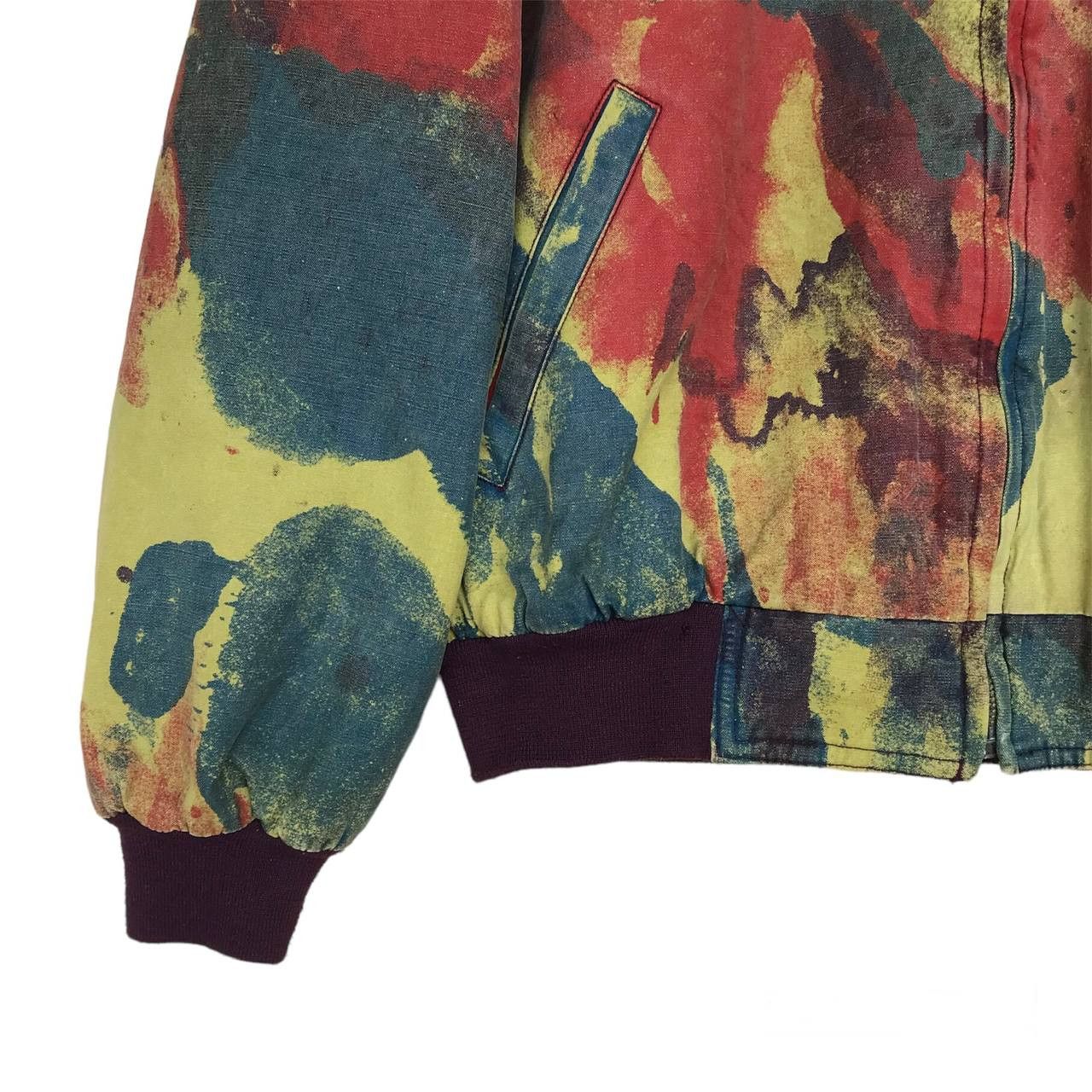 Cross Colours × Nigel Cabourn × Vintage Vintage Cross colour Pyramax art paint bomber canvas jacket Size US M / EU 48-50 / 2 - 7 Thumbnail