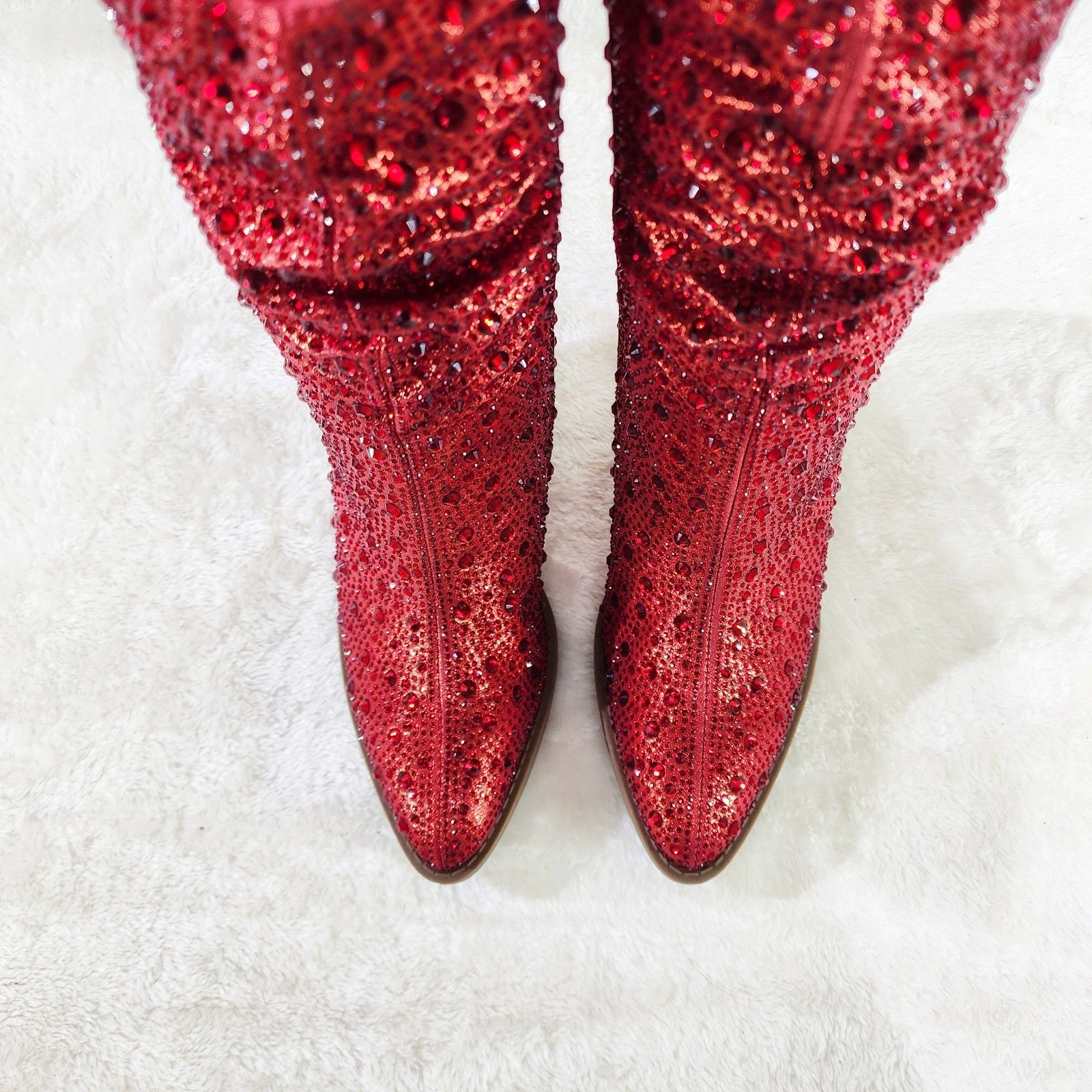 Other Angel Riders Country Glam Western Cowgirl Slouch Boots Metal Size US 8 / IT 38 - 3 Thumbnail