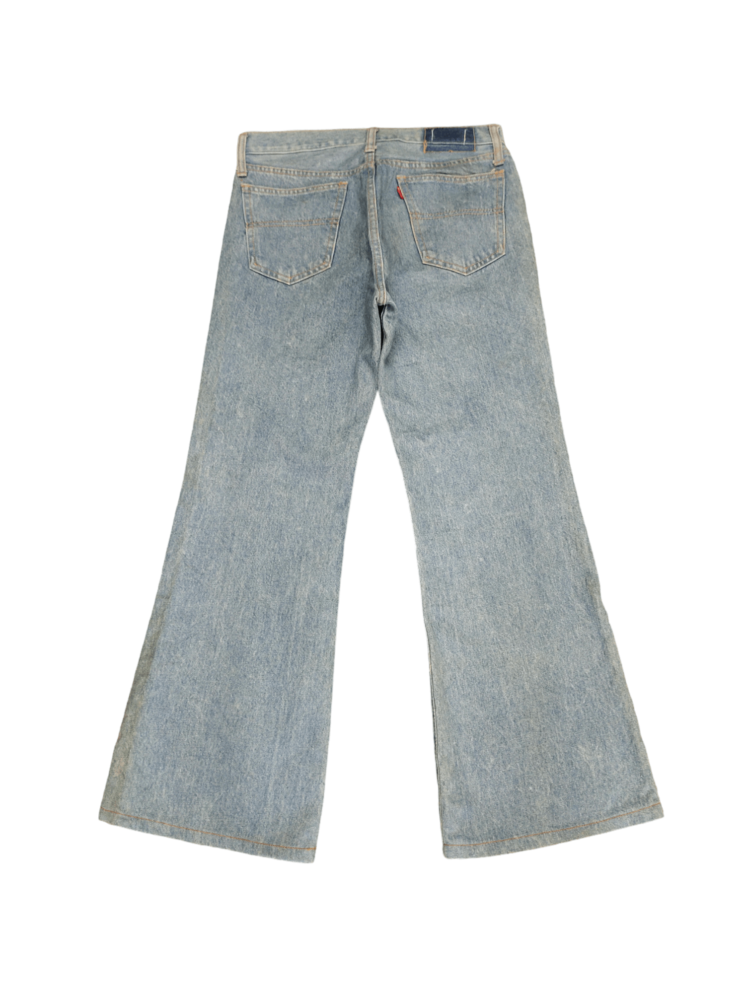 Le Grande Bleu (L.G.B.) Flare Jeans Big John Big-Washing Denim Bootcut 1990s Size US 30 / EU 46 - 11 Thumbnail