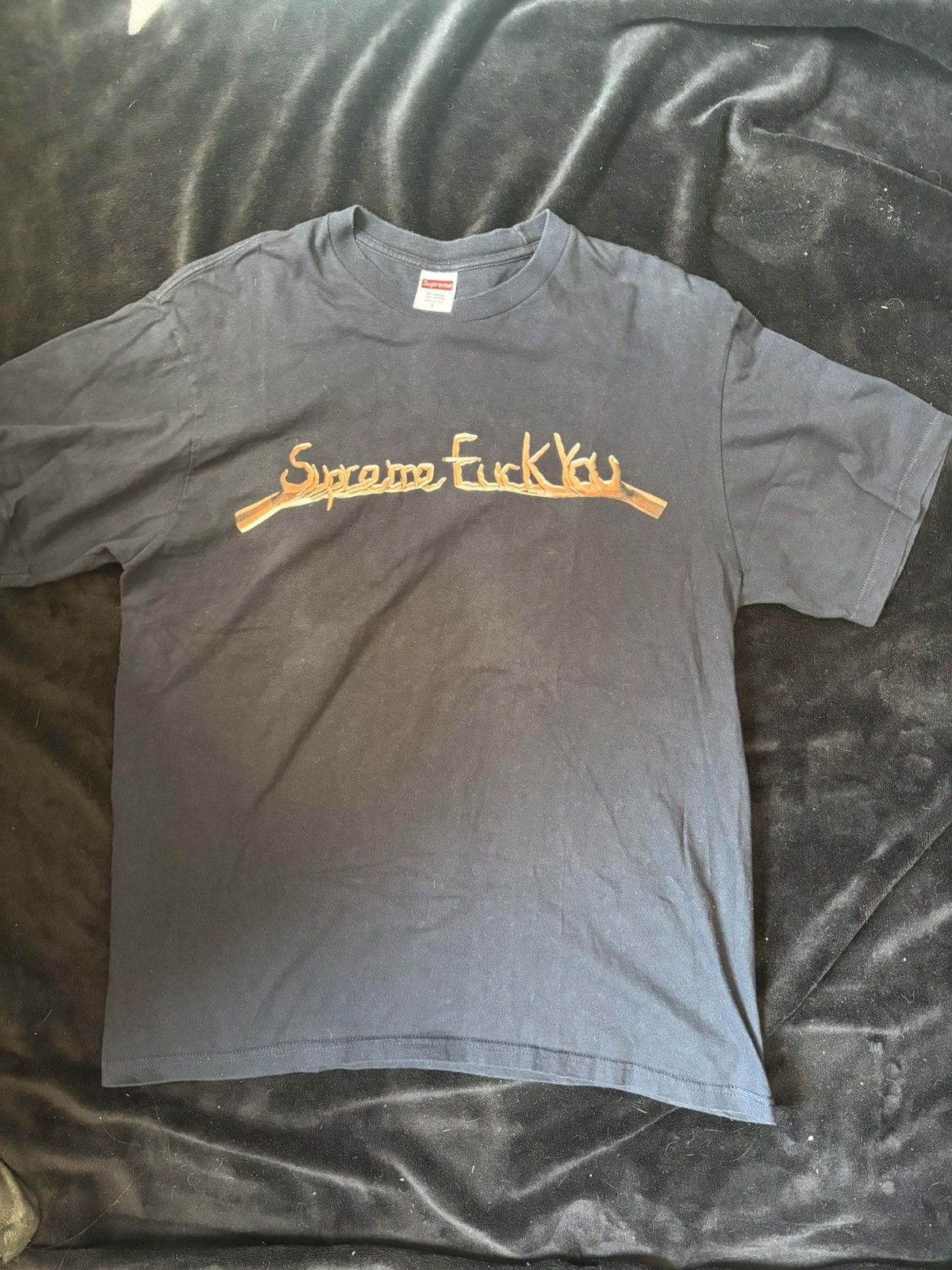 Supreme Supreme Fuck the World T-Shirt Black | Grailed