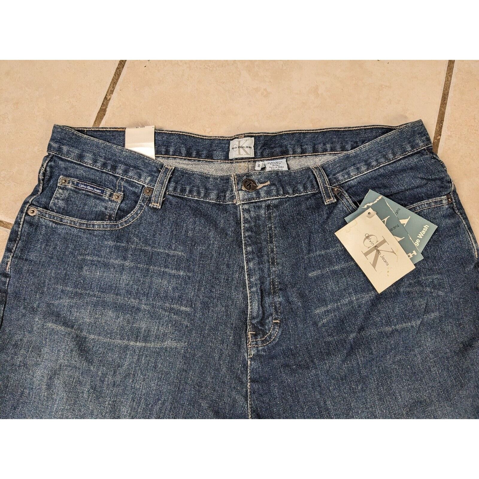 Calvin Klein NWT Calvin Klein Bootcut Jeans Size 16 Vtg Wash Faded Denim Size 38" / US 16 / IT 52 - 2 Thumbnail
