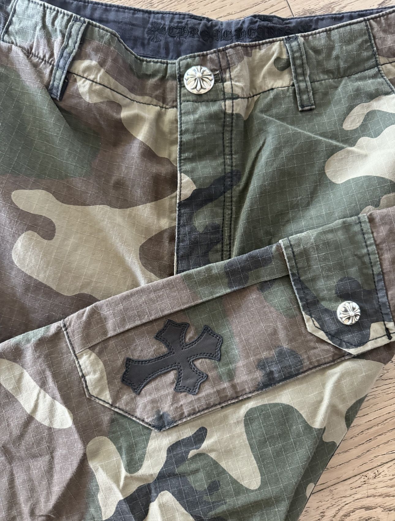 Chrome Hearts CHROME HEARTS CAMO RIPSTOP CROSS PATCH PANTS Size US 31 - 3 Thumbnail