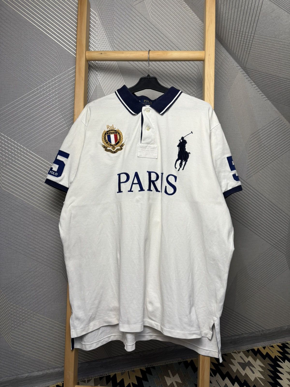 Polo Ralph Lauren Polo Ralph Lauren Paris big logo polo shirt Size US XXL / EU 58 / 5 - 1 Thumbnail