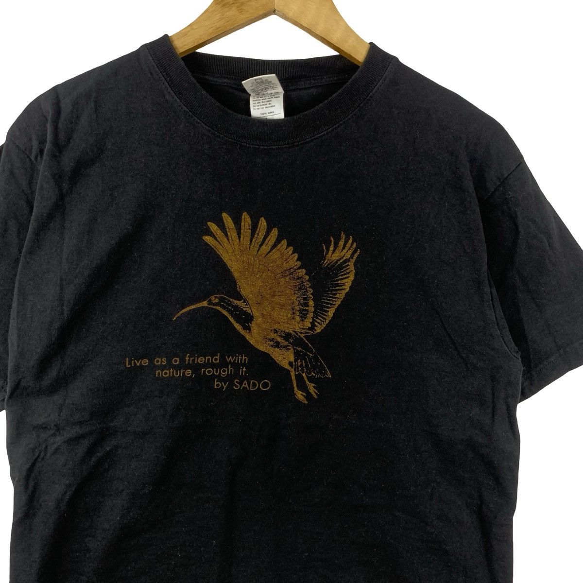Vintage Vintage Y2K SADO TOKI BIRD Japan Crested Ibis Tee Shirt Top Size L / US 10 / IT 46 - 5 Thumbnail