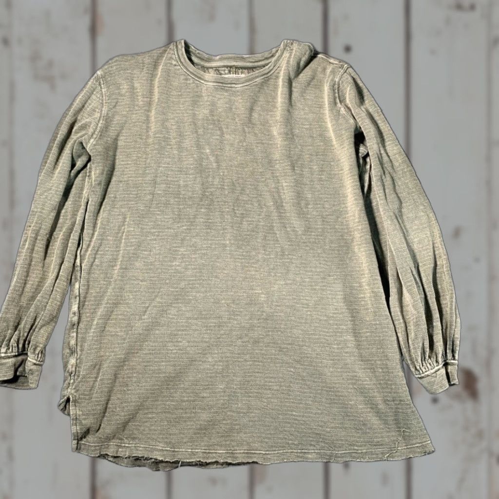 Vintage We the Free We The Free People Long Sleeve Large Green T-Shirt Women L Regular Green We the Free People Long Sleeve Shirt Womens L Green Size L / US 10 / IT 46 - 1 Thumbnail