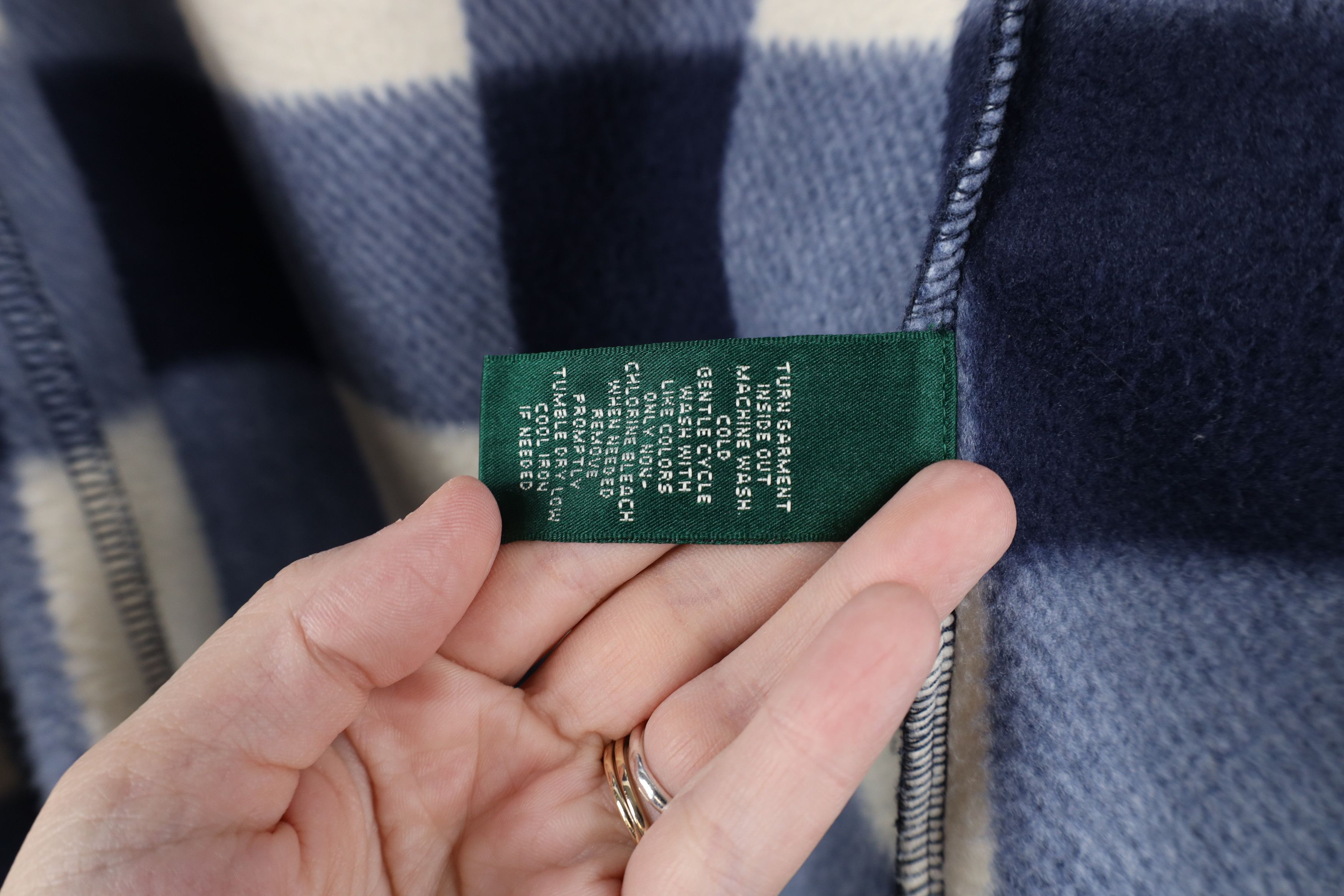 Ralph Lauren × Vintage Vintage 90s Ralph Lauren Quilted Fleece Full Zip Jacket Size L / US 10 / IT 46 - 11 Thumbnail