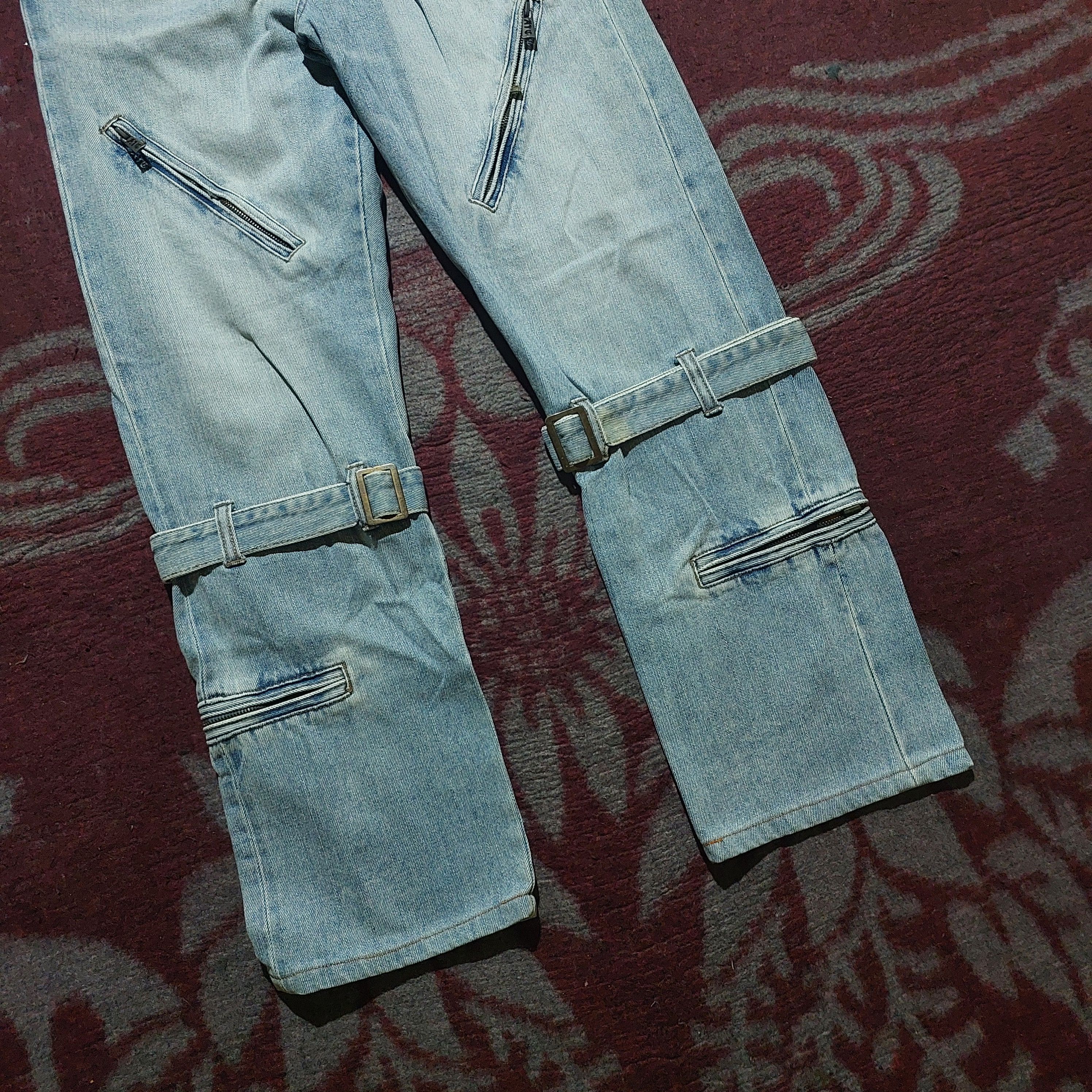 In The Attic In the attic multi zipper distressed bondage jeans Size US 30 / EU 46 - 4 Thumbnail