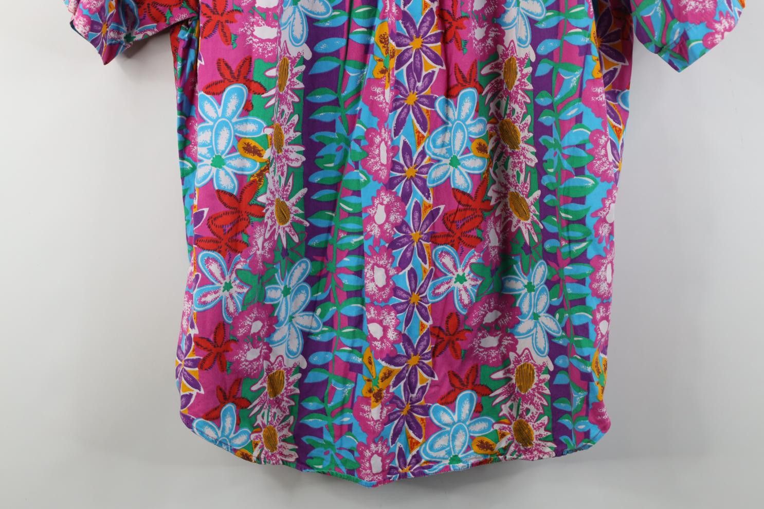 Vintage Vintage 90s Streetwear Flower Camp Collar Button Shirt Size XXL / US 16-18 / IT 52-54 - 12 Thumbnail